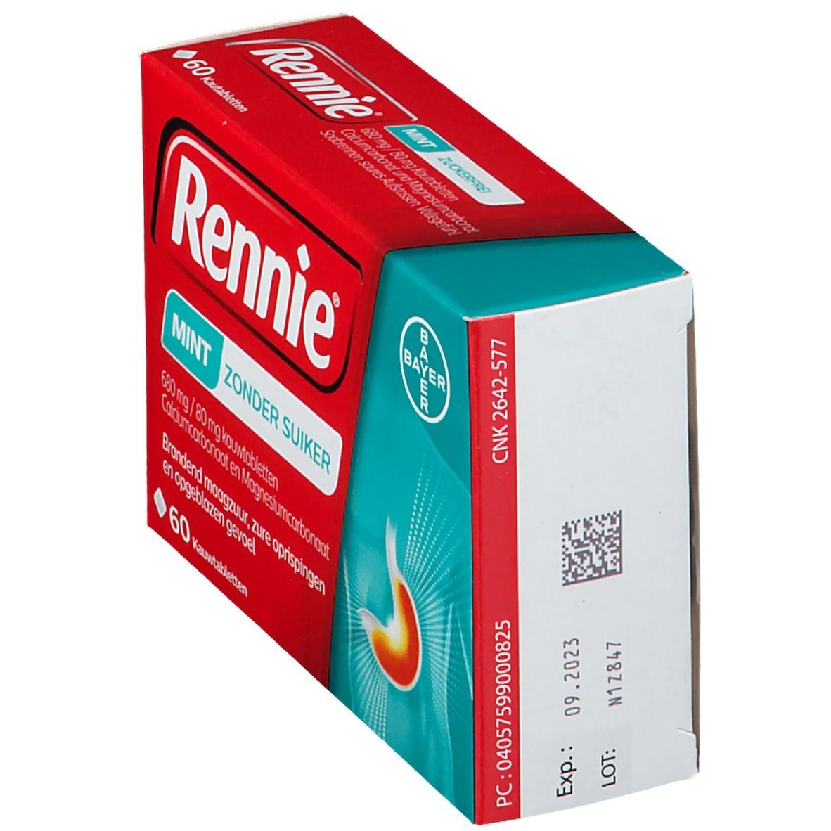 Rennie Mint zonder Suiker