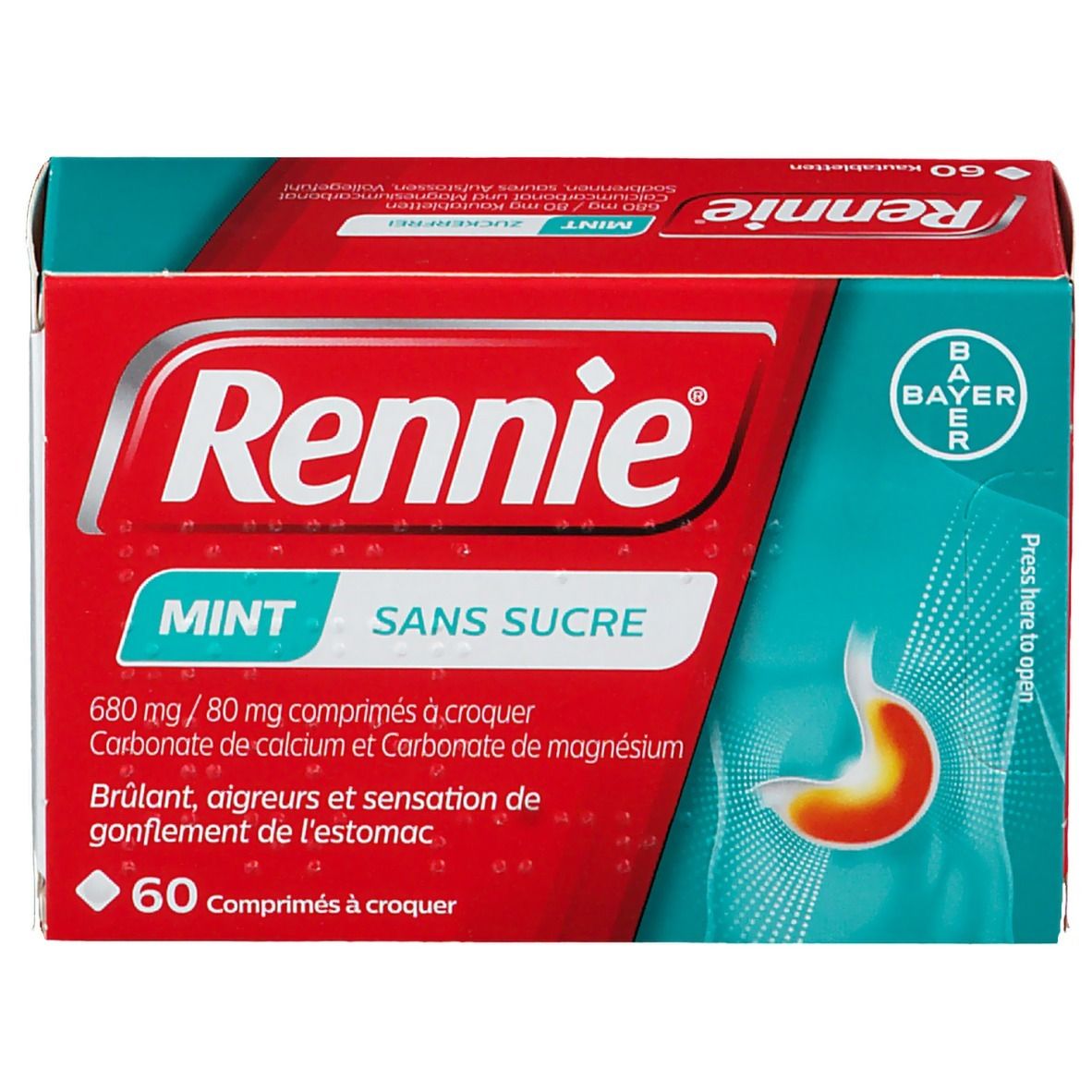 Rennie Mint zonder Suiker