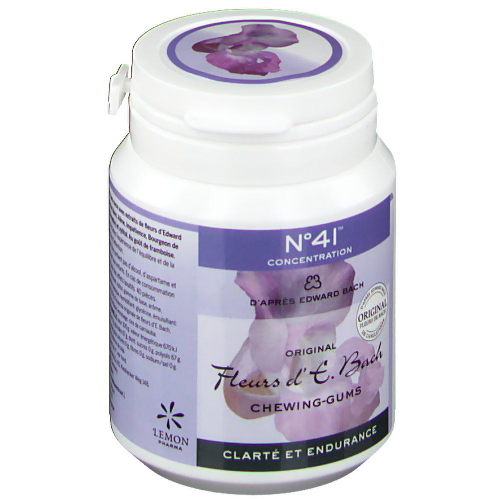 Fleurs de Bach Chewing-gum N41 Concentration S/Sucre