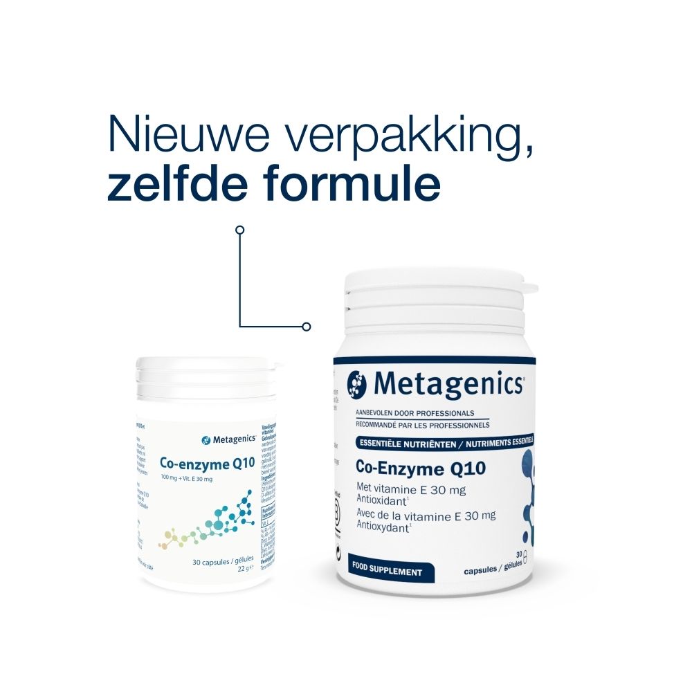 Vergelijking van twee verpakkingen. Links: kleine pot. Rechts: grote pot. Tekst: Nieuwe verpakking, zelfde formule.