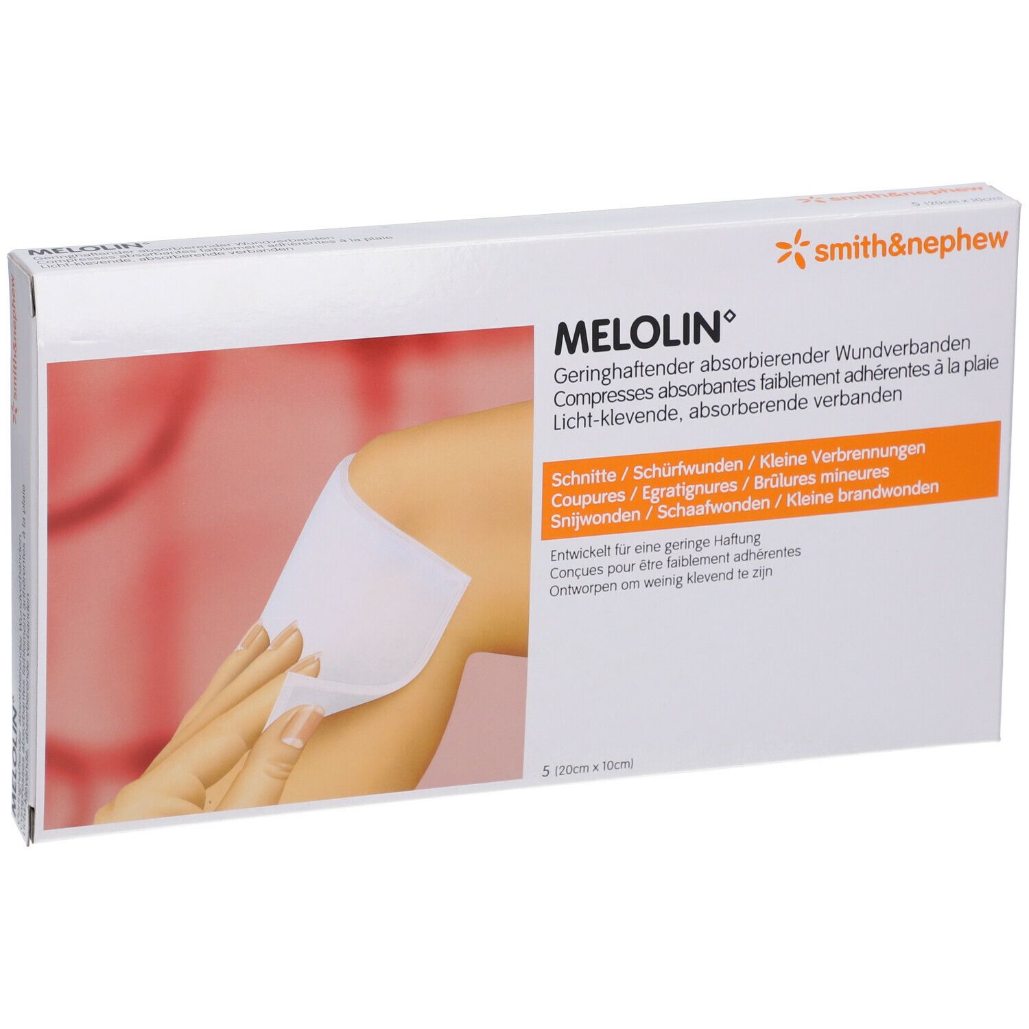 Melolin Stérile Compresse 10 x 20cm 66800707