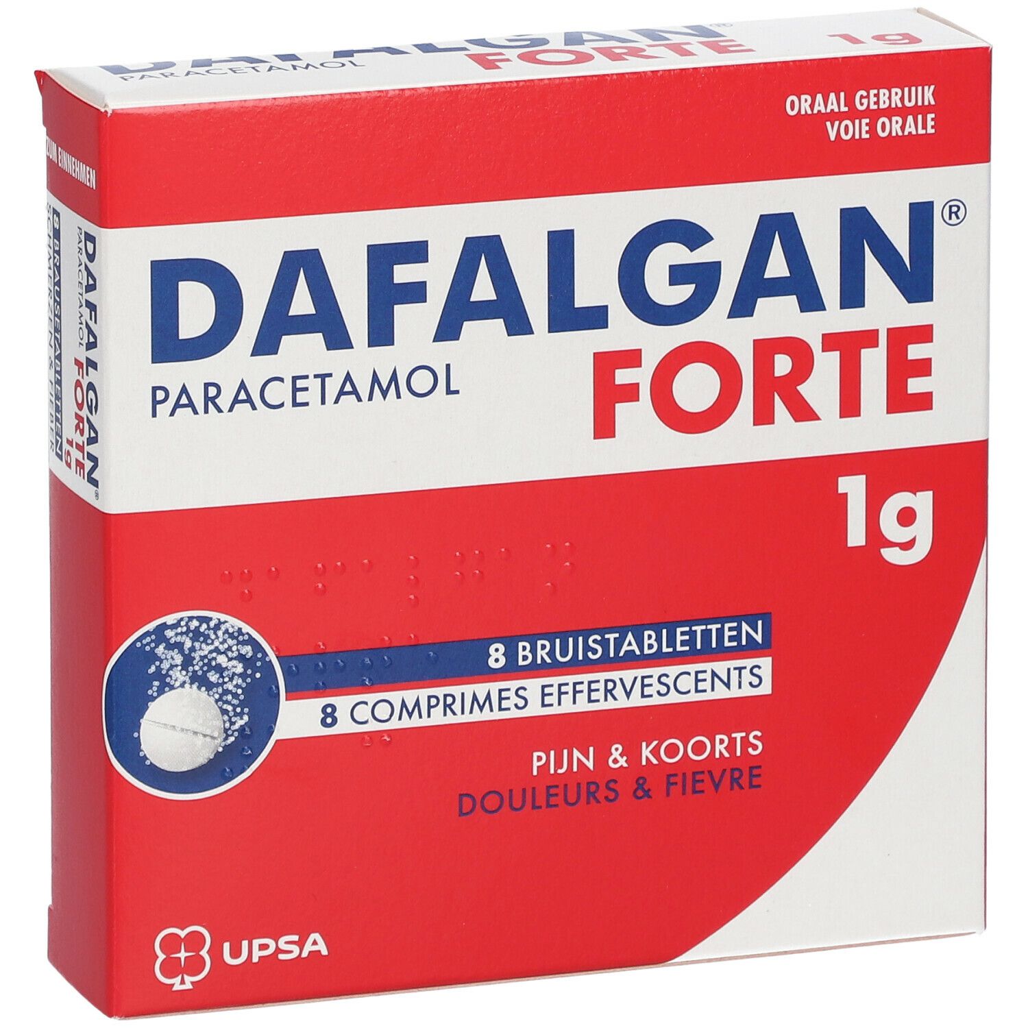 Dafalgan® Forte 1g Paracétamol | Douleurs & Fièvre