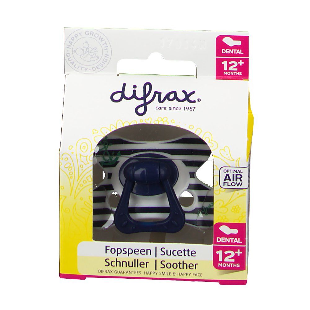 Difrax Sucette Cool Dental 12 Moins+