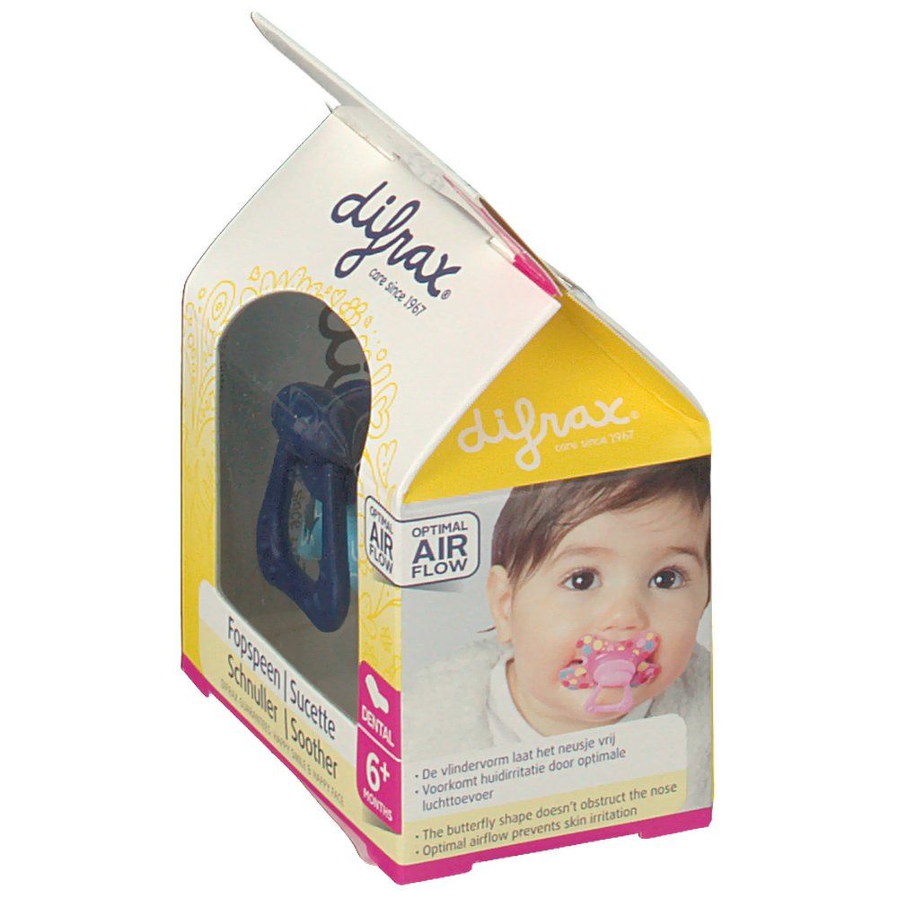 Difrax Sucette Dental Boy 6 Maanden+