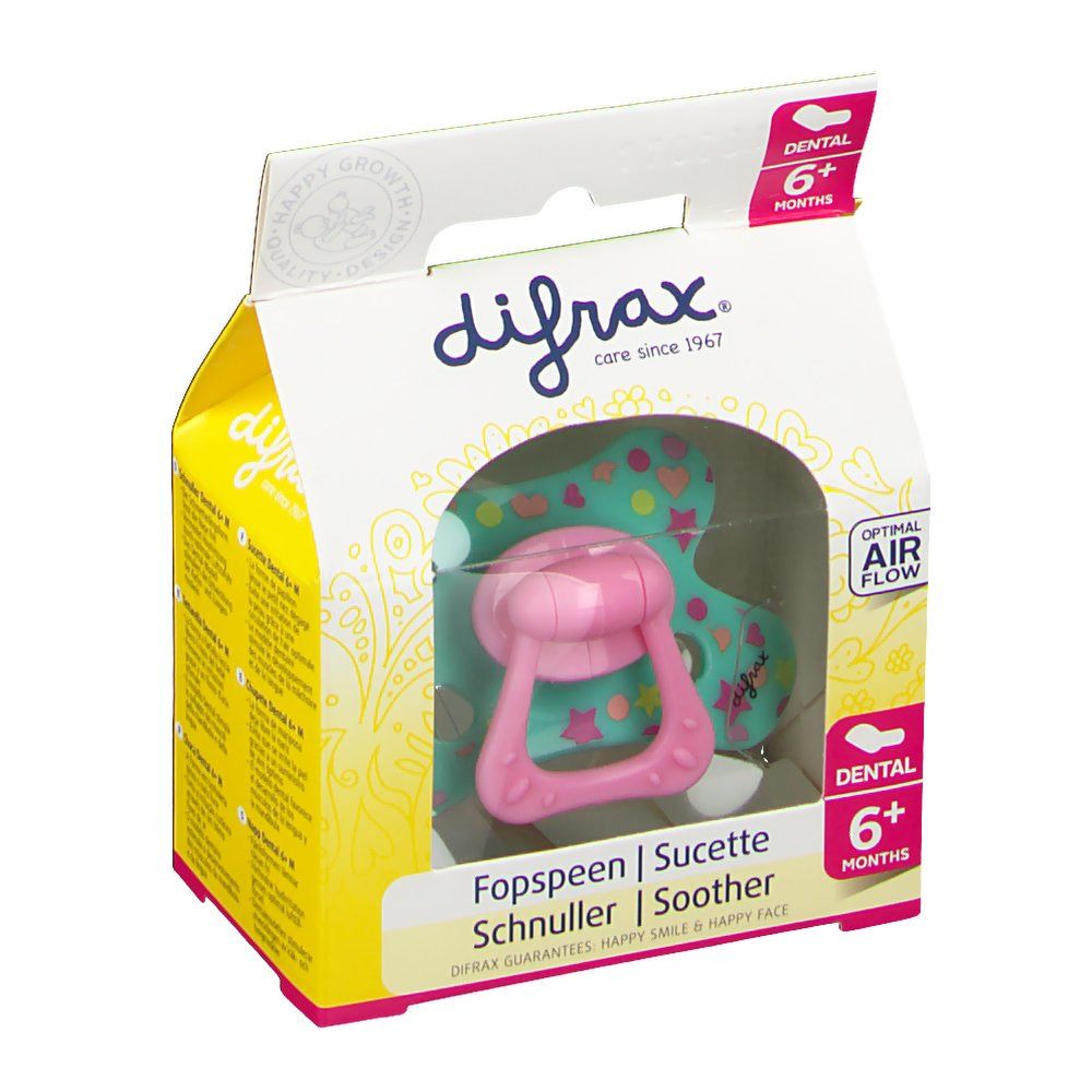 Difrax Sucette Lola Dental 6 Moins+