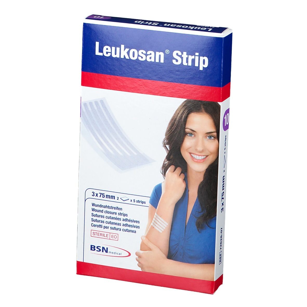 Leukosan® Strip Steriel 3 x 75 mm Wit 72628-07