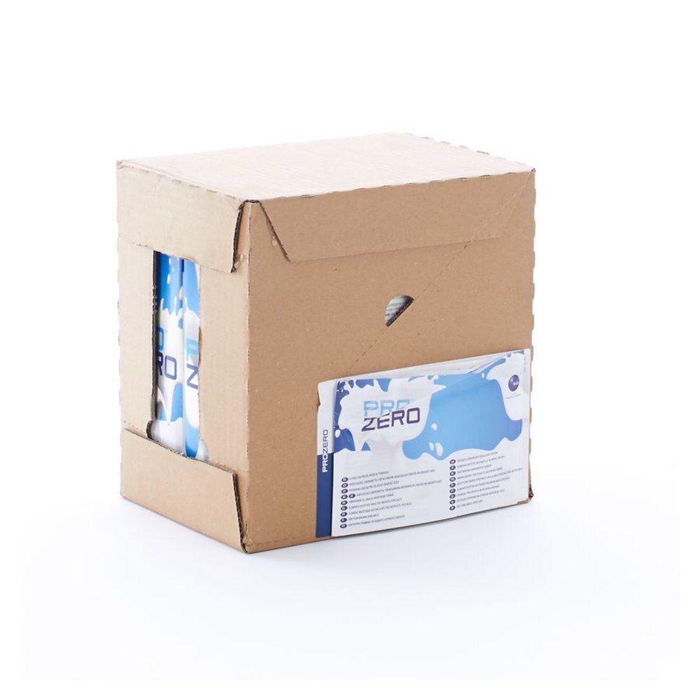 Emballage en carton avec sachets de produit. Impression "PRO ZERO".