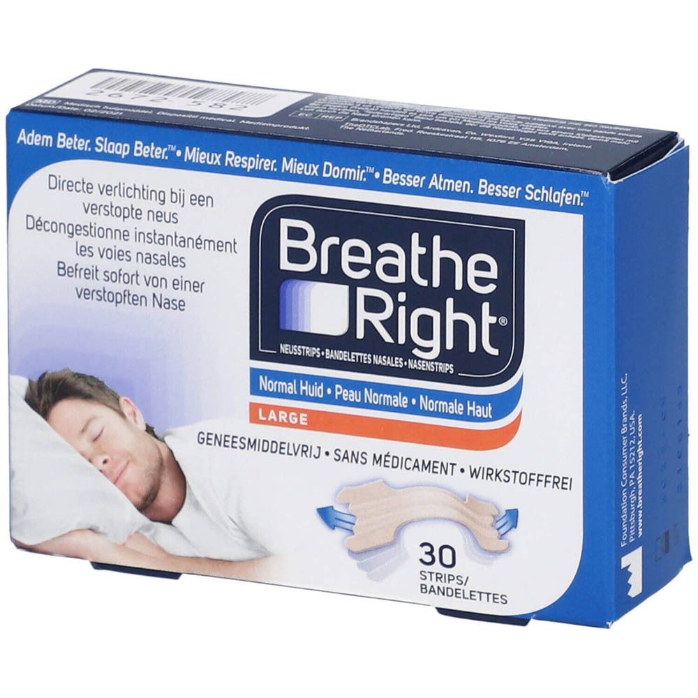 Breathe Right Tanned Neusstrips Large