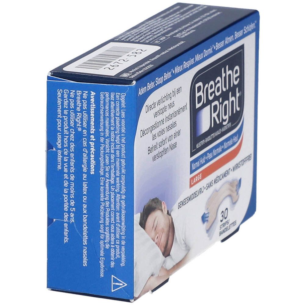 Breathe Right Tanned Bandelettes Nasales Large