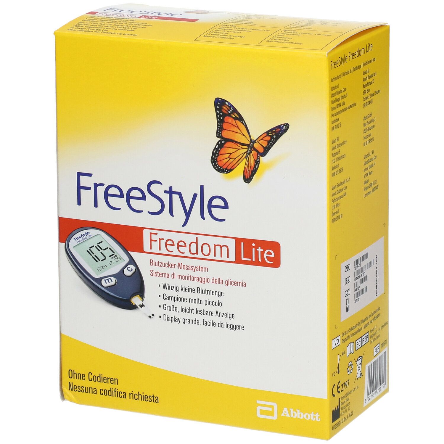 Freedom Freestyle Lite Lecteur de Glycémie Kit de Démarrage 7091520