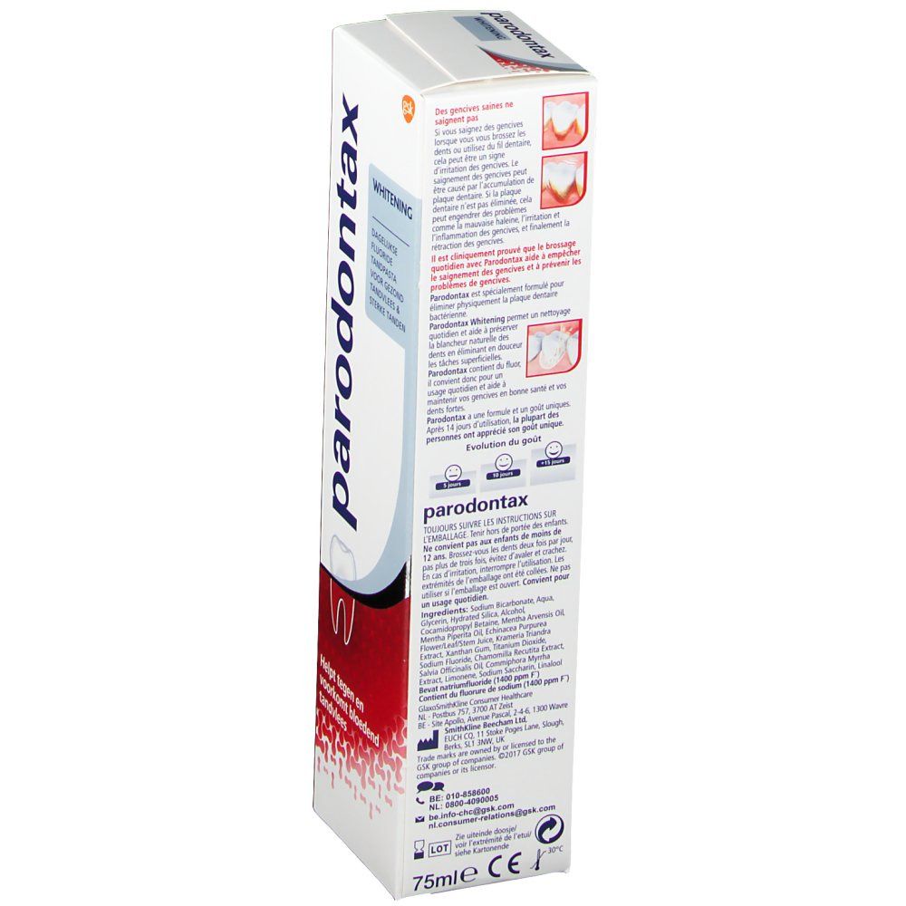 Parodontax Dentifrice Whitening au Fluor