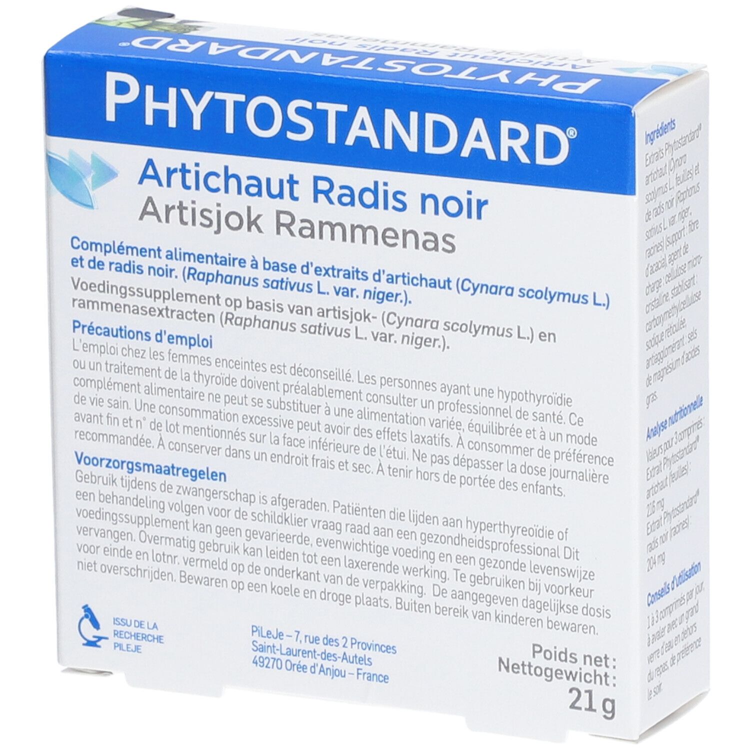 Phytostandard Artichaut Radis Noir