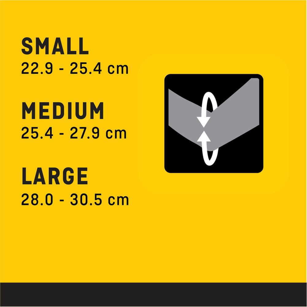 FUTURO Comfort Lift elleboogbrace, maat S, in verpakking. Gele verpakking. Maatindicaties. Tekst in Duits, Nederlands, Frans, Italiaans.