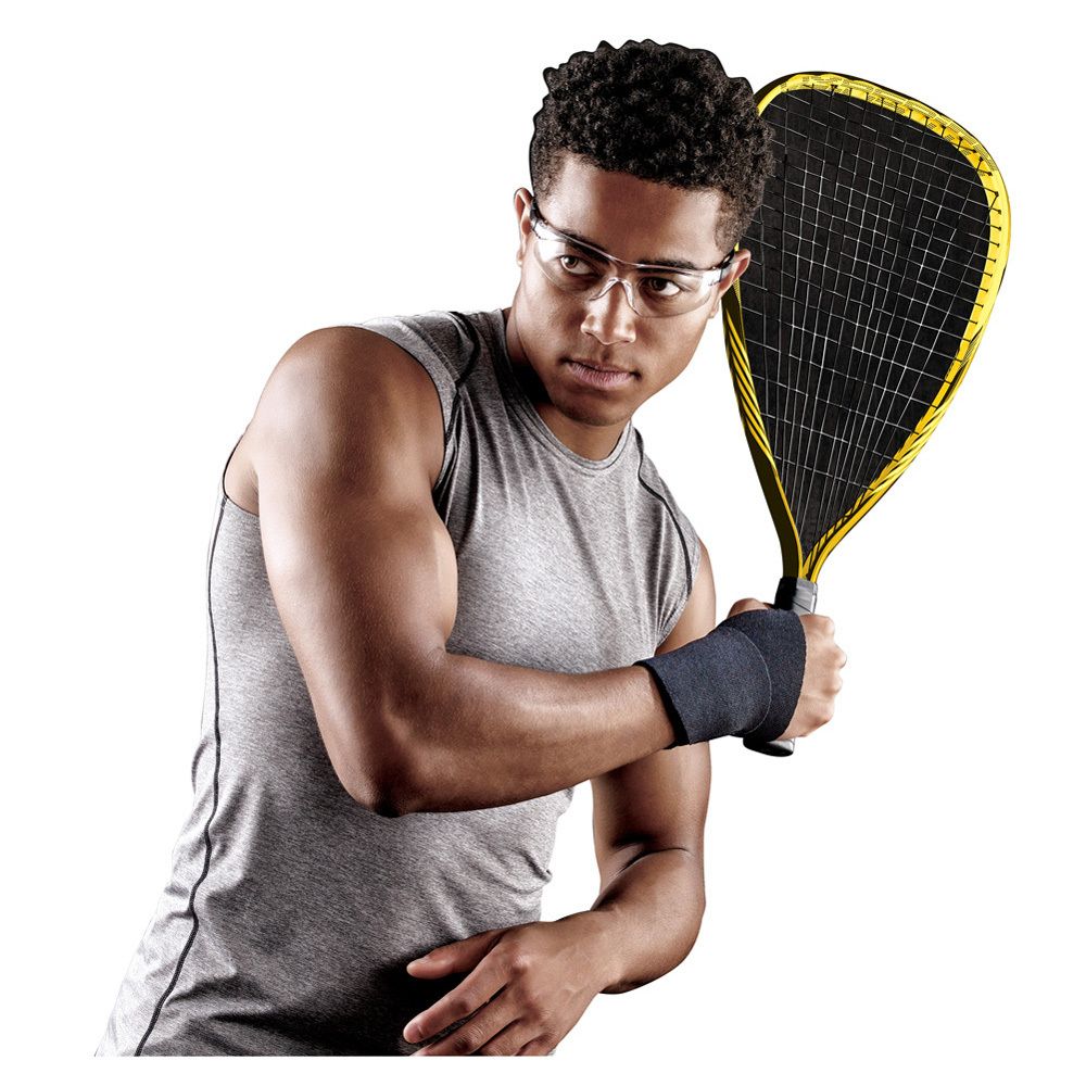 Verpakking van de polsbandage. Productafbeelding en tekst. 3M en Futuro logo's. Maat.