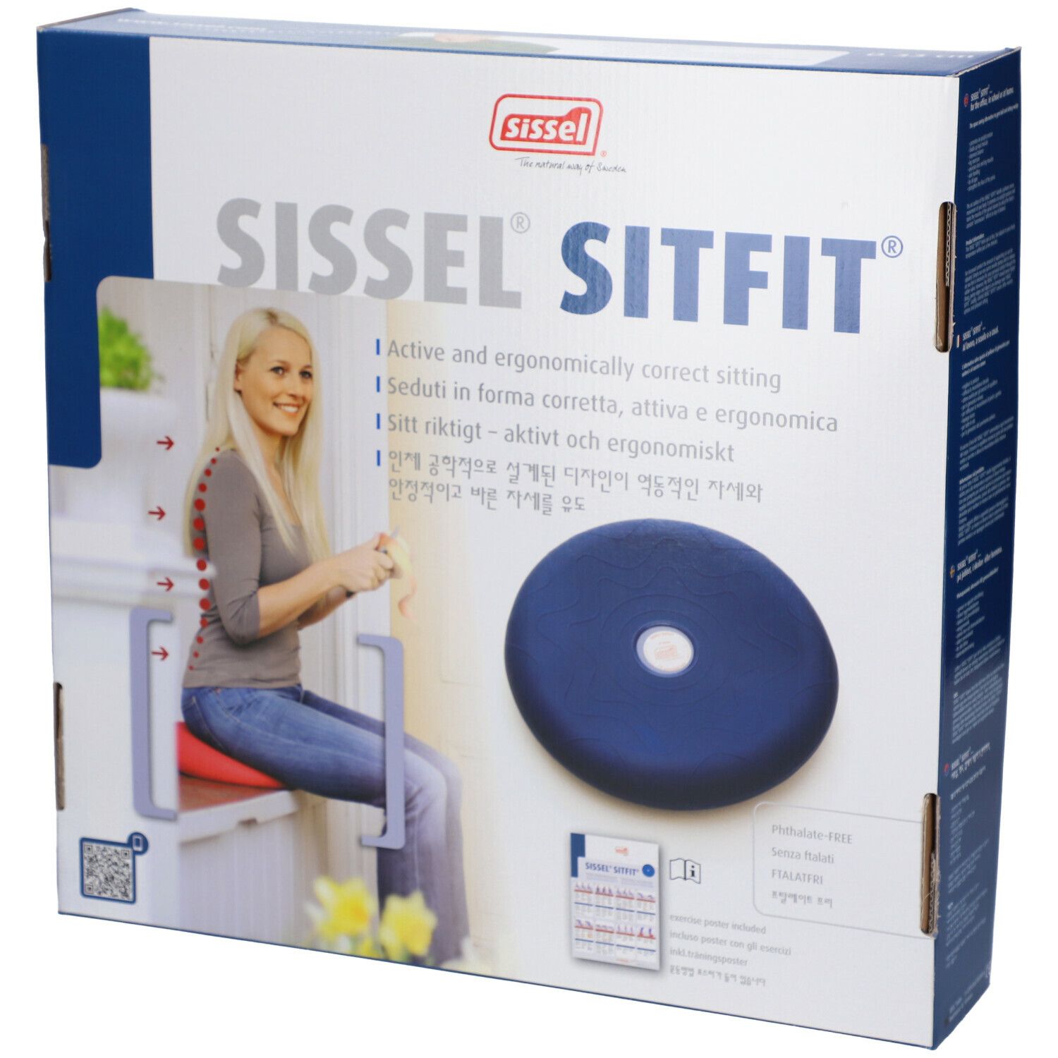 Sissel Sitfit Coussin Ballon Diamètre 33cm Bleu