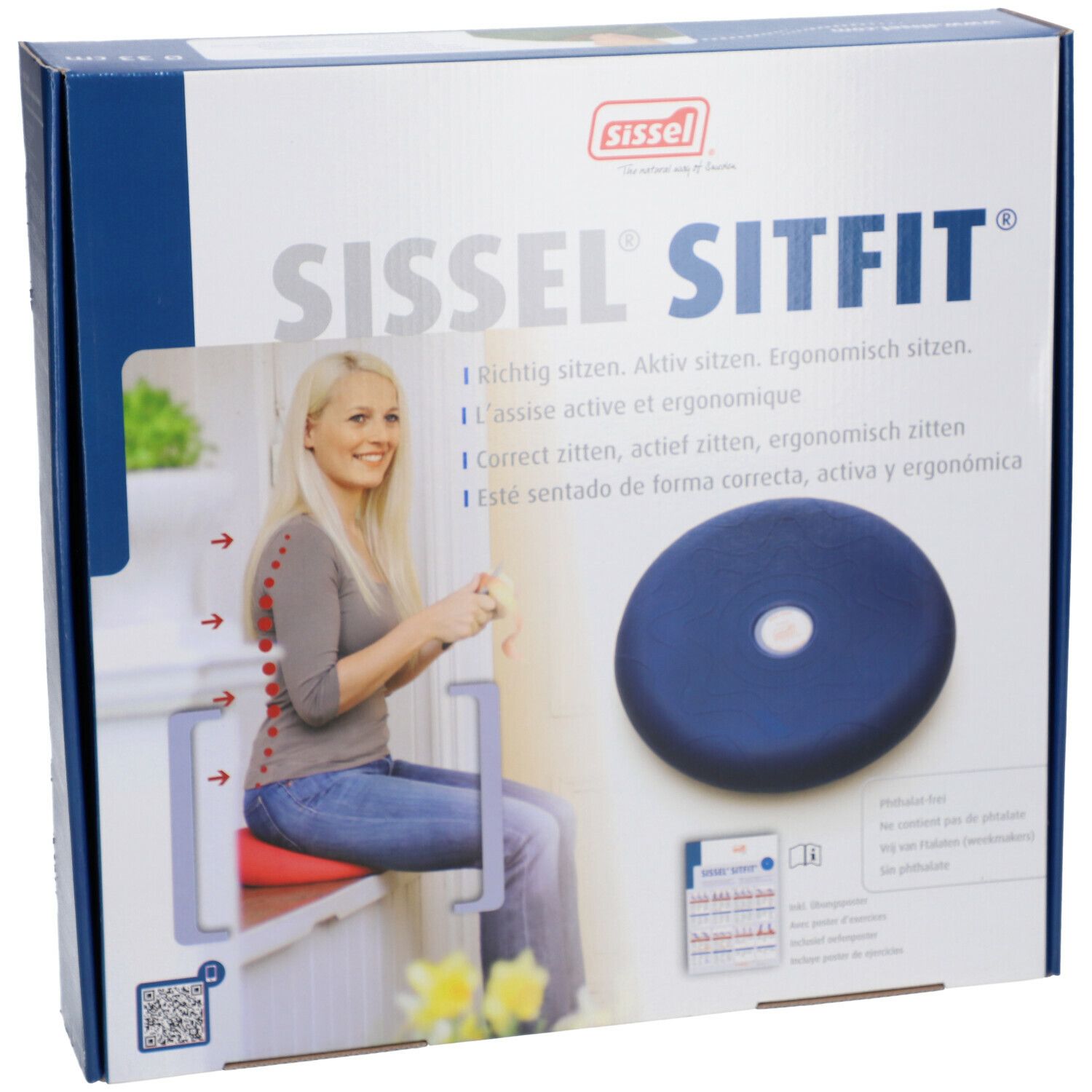 Sissel Sitfit Coussin Ballon Diamètre 33cm Bleu