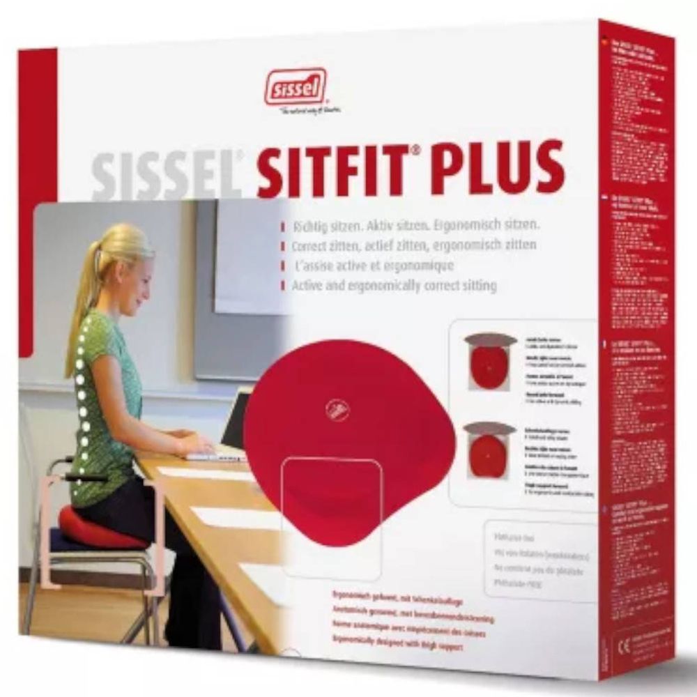 Sissel Sitfit Plus Zitkussen Rood + Pomp