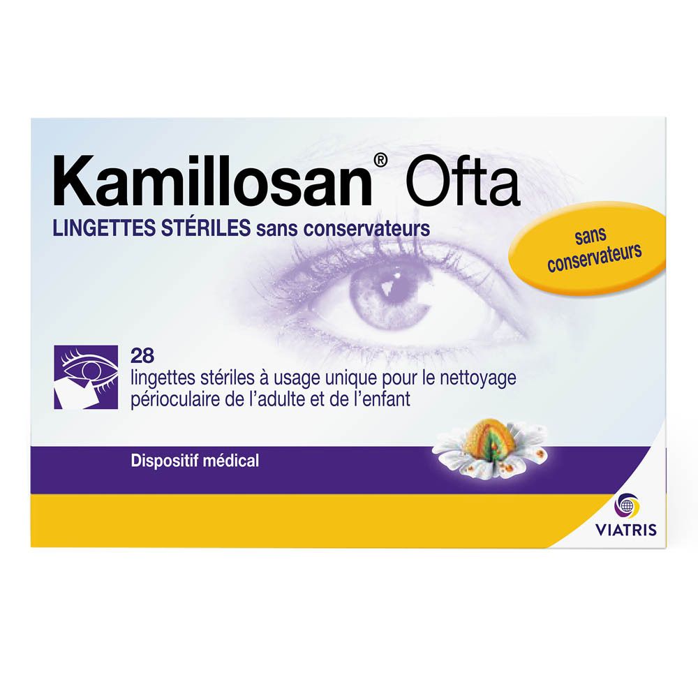 Kamillosan® Ofta Lingettes Stériles sans Conservateur