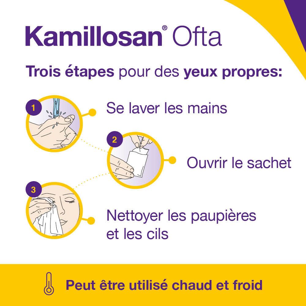 Kamillosan® Ofta Lingettes Stériles sans Conservateur