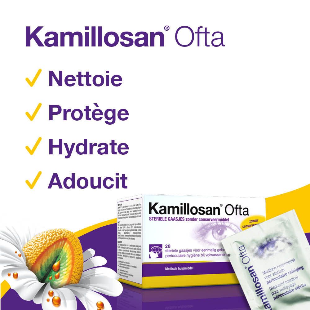 Kamillosan® Ofta Lingettes Stériles sans Conservateur