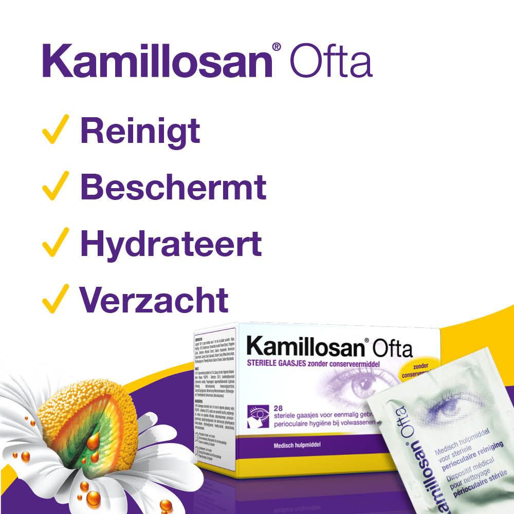 Kamillosan® Ofta Steriele Gaasjes Zonder Conserveermiddel