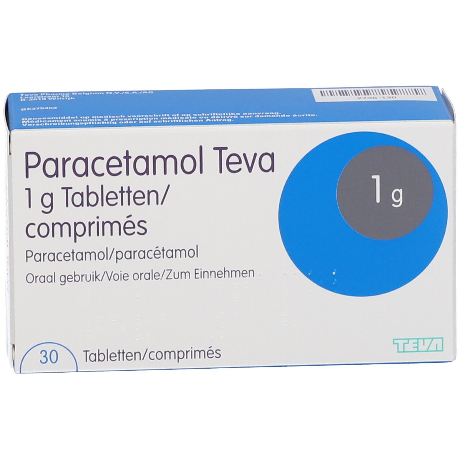 Paracetamol Teva 1g