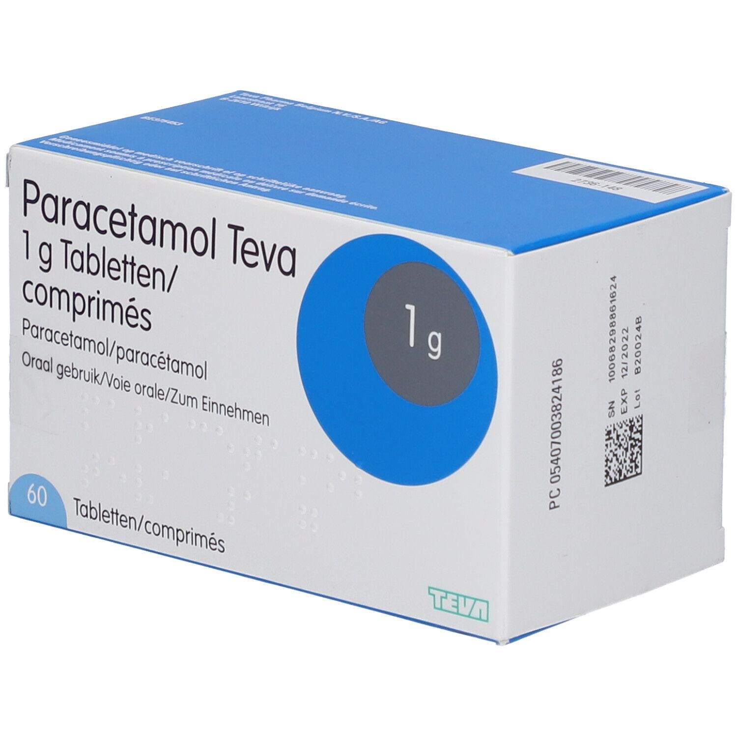 Paracetamol Teva 1g