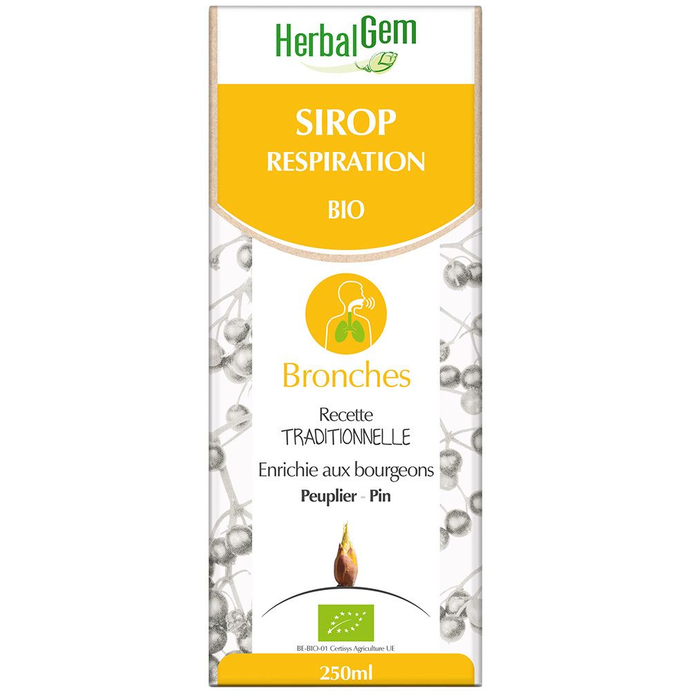 HerbalGem Sirop Pour la Respiration Bio