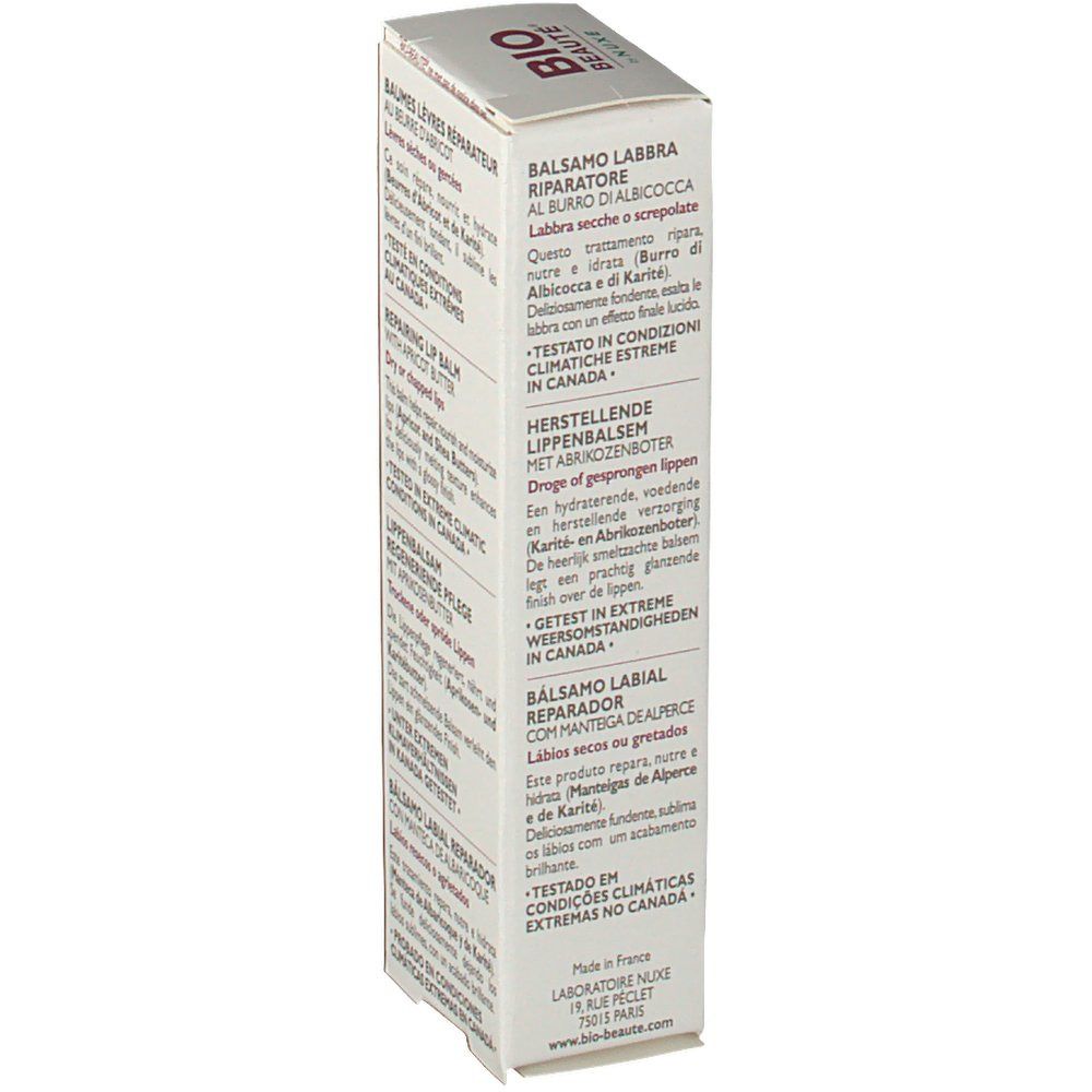 Bio Beauté by Nuxe Herstellende Lippenbalsem met Abrikozenboter