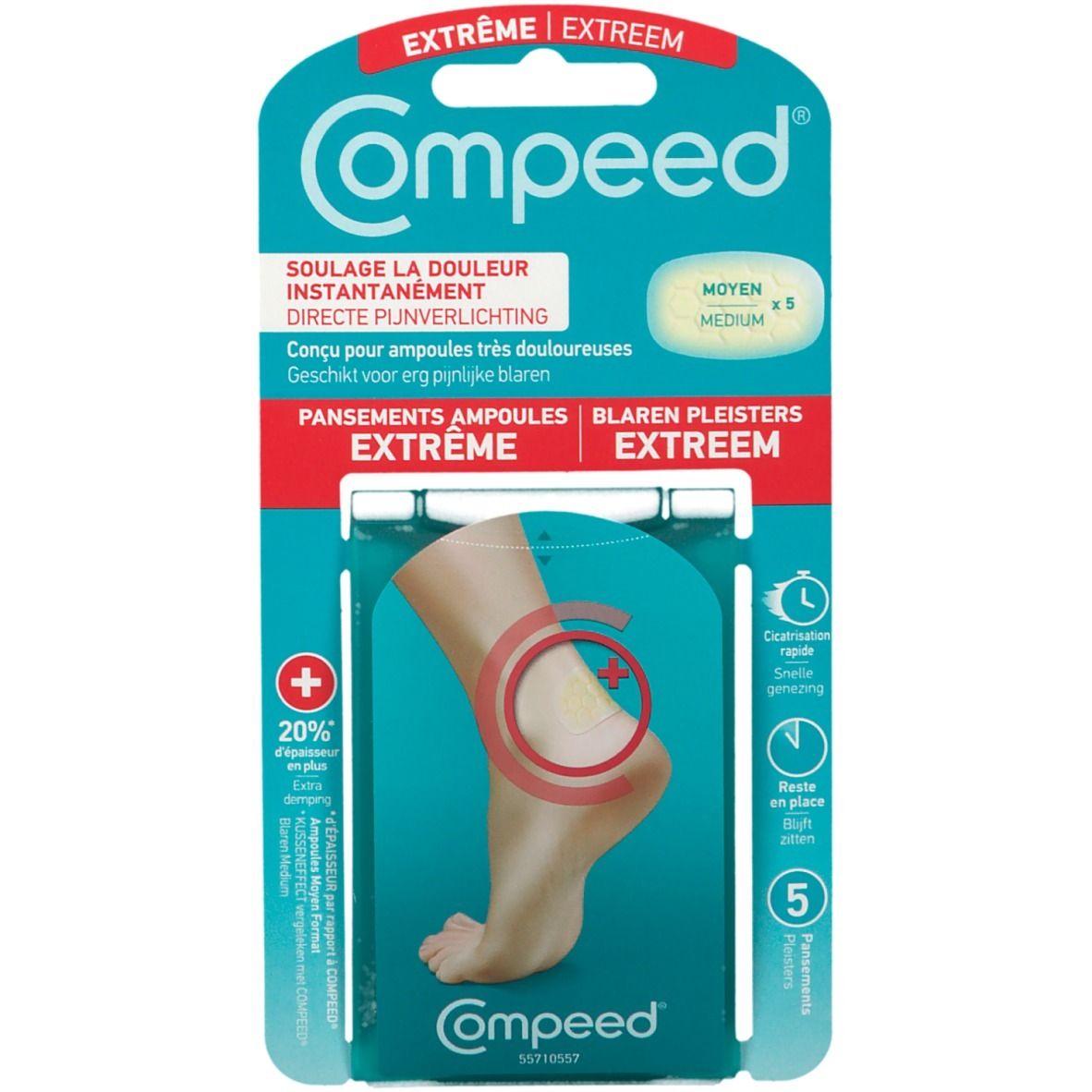 Compeed® Pansement Ampoule Extrême – Medium