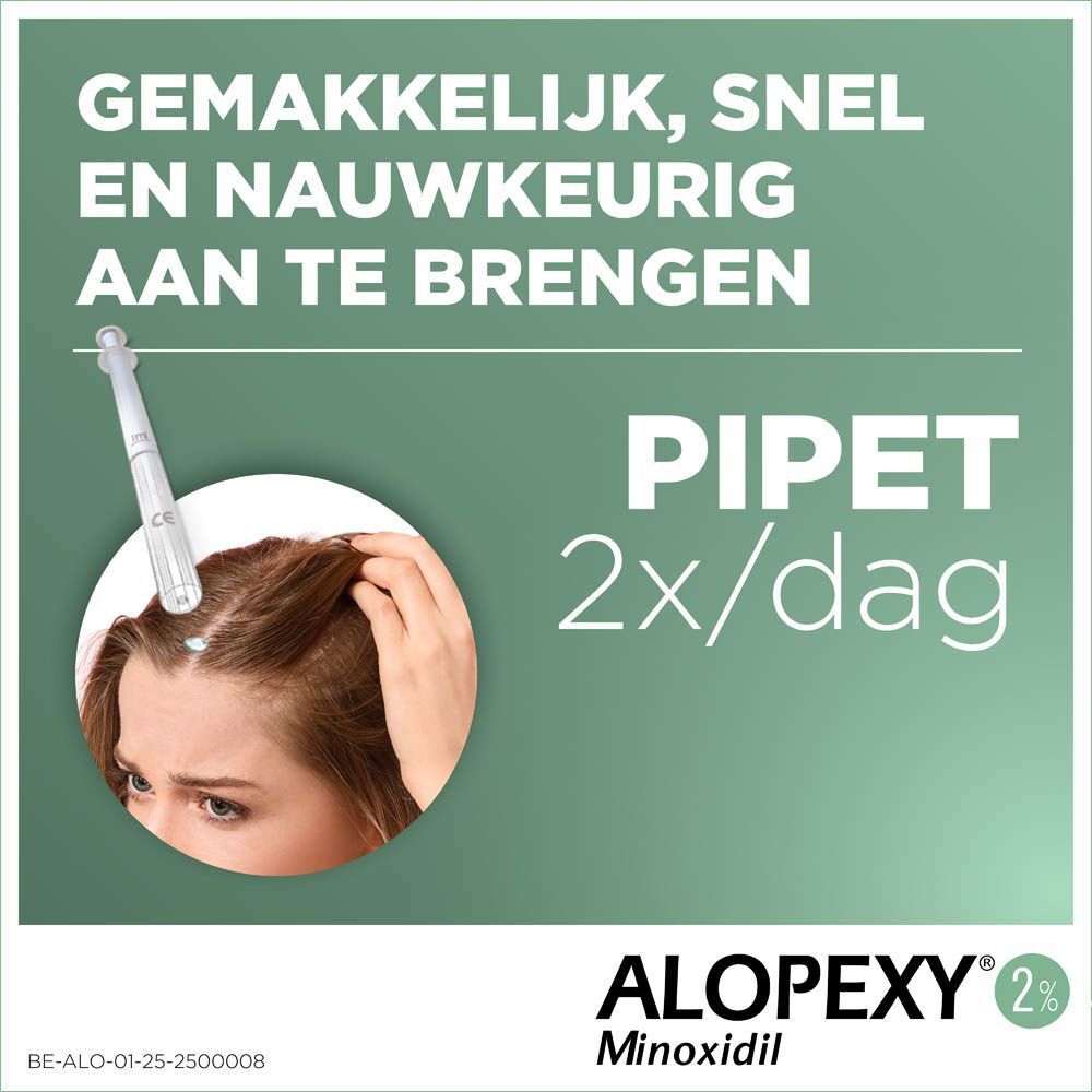 ALOPEXY 2% | Oplossing Minoxidil Voor Matige Alopecia Androgenetica Bij Volwassen Mannen En Vrouwen