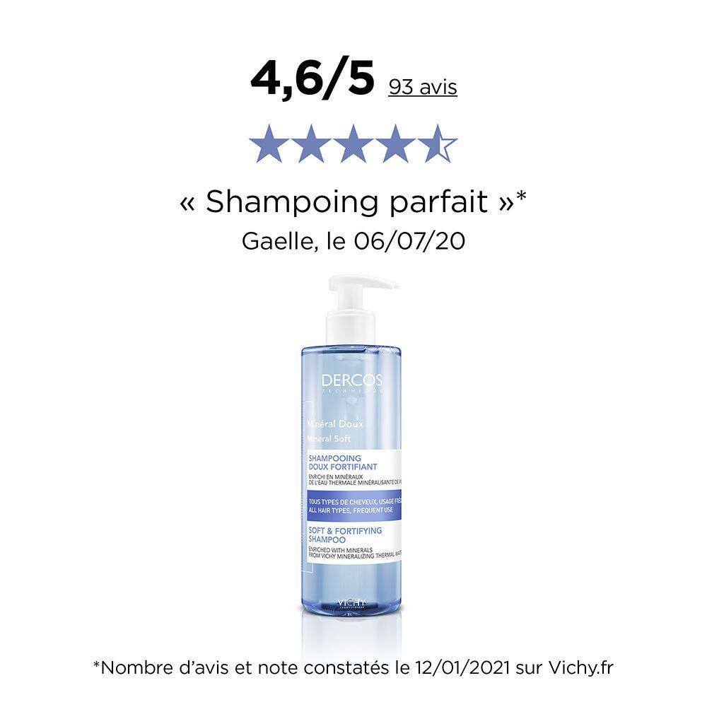 Vichy Dercos Minéral Doux Shampooing Doux Fortifiant