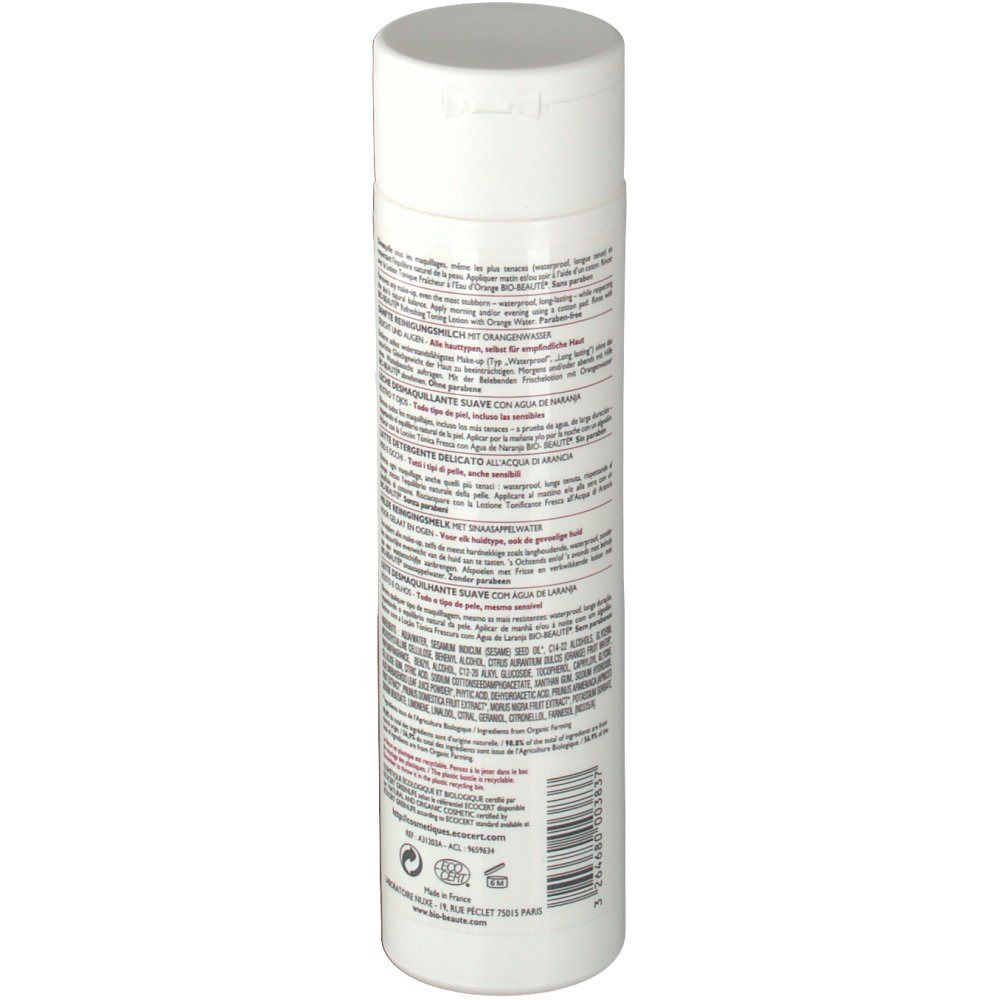 Bio Beauté By Nuxe Lait Démaquillant à L'Eau D'Orange
