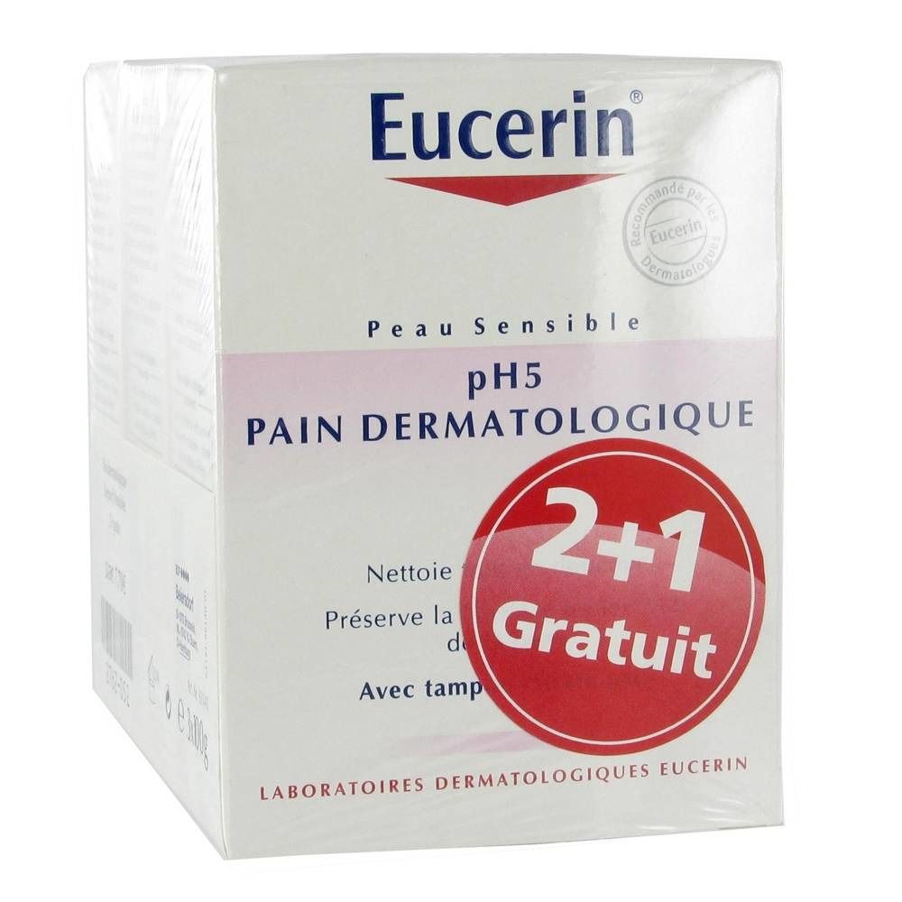 Eucerin pH5 Pain Dermatologique 2+1 GRATUIT