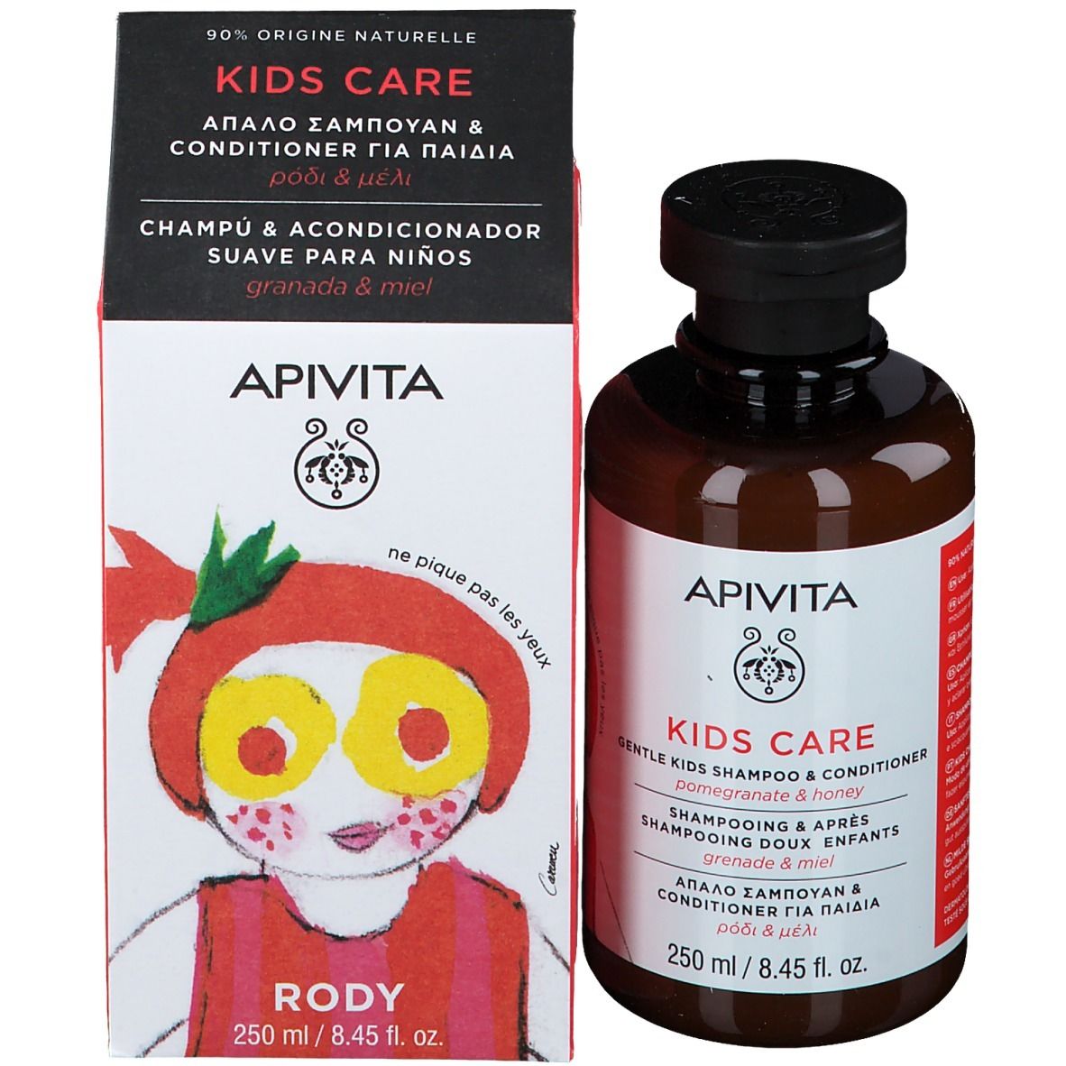 Apivita Kids Shampoing & Apres-Shampoing À La Grenade & Au Miel
