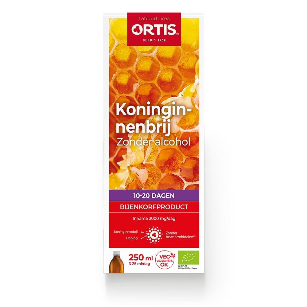 Ortis Koninginnenbrij fles met honingraat design. 250ml.