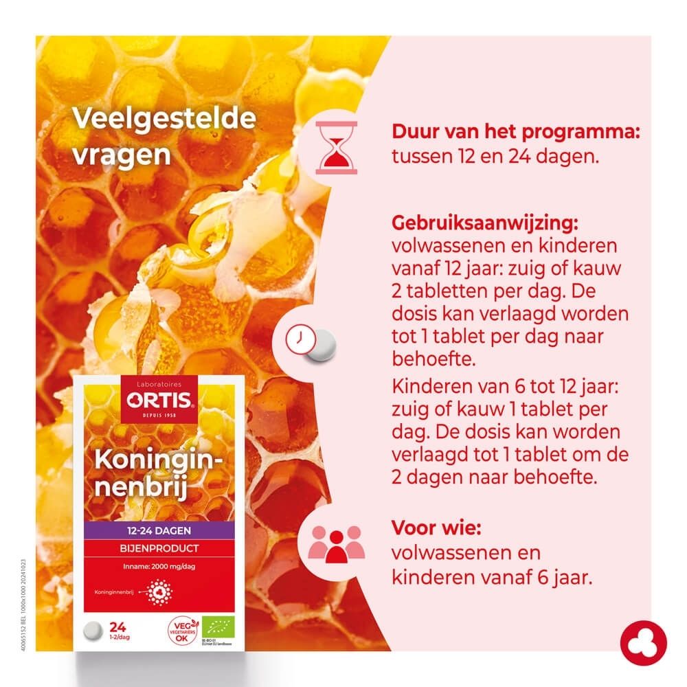 Ortis Koninginnenbrij: Veelgestelde vragen, gebruiksaanwijzing, duur.