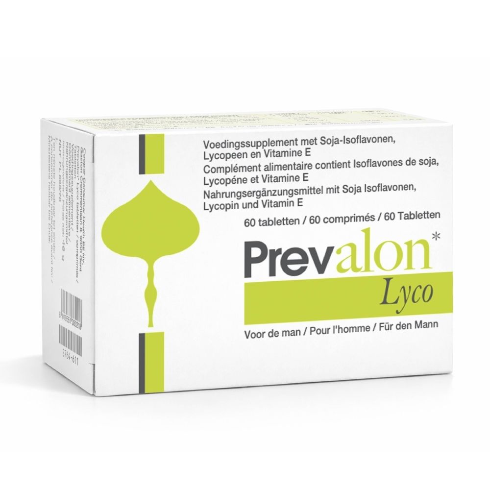 Doos van Prevalon Lyco, 60 tabletten.