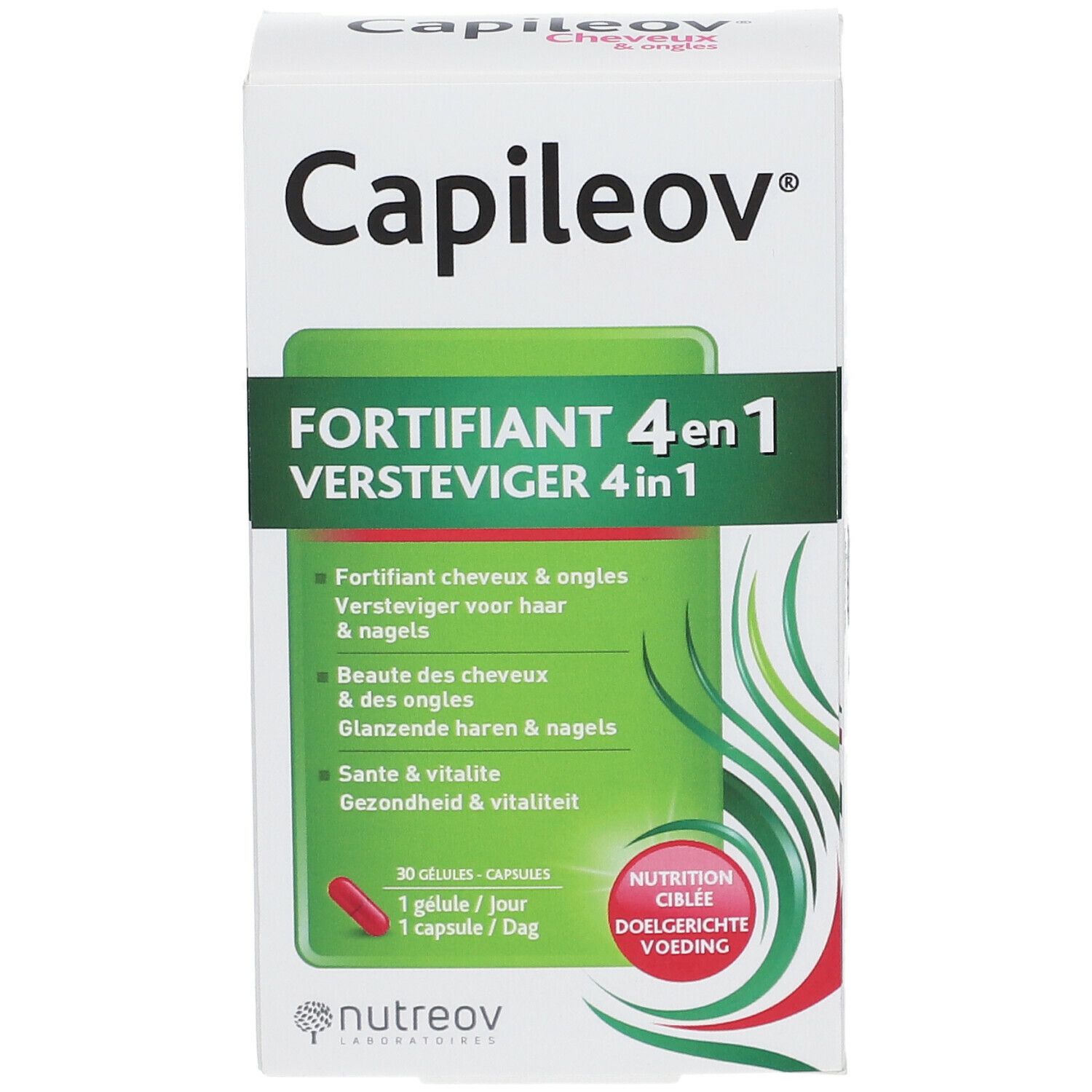 Nutreov Capileov Cheveux & Ongles Fortifiant 4 en 1