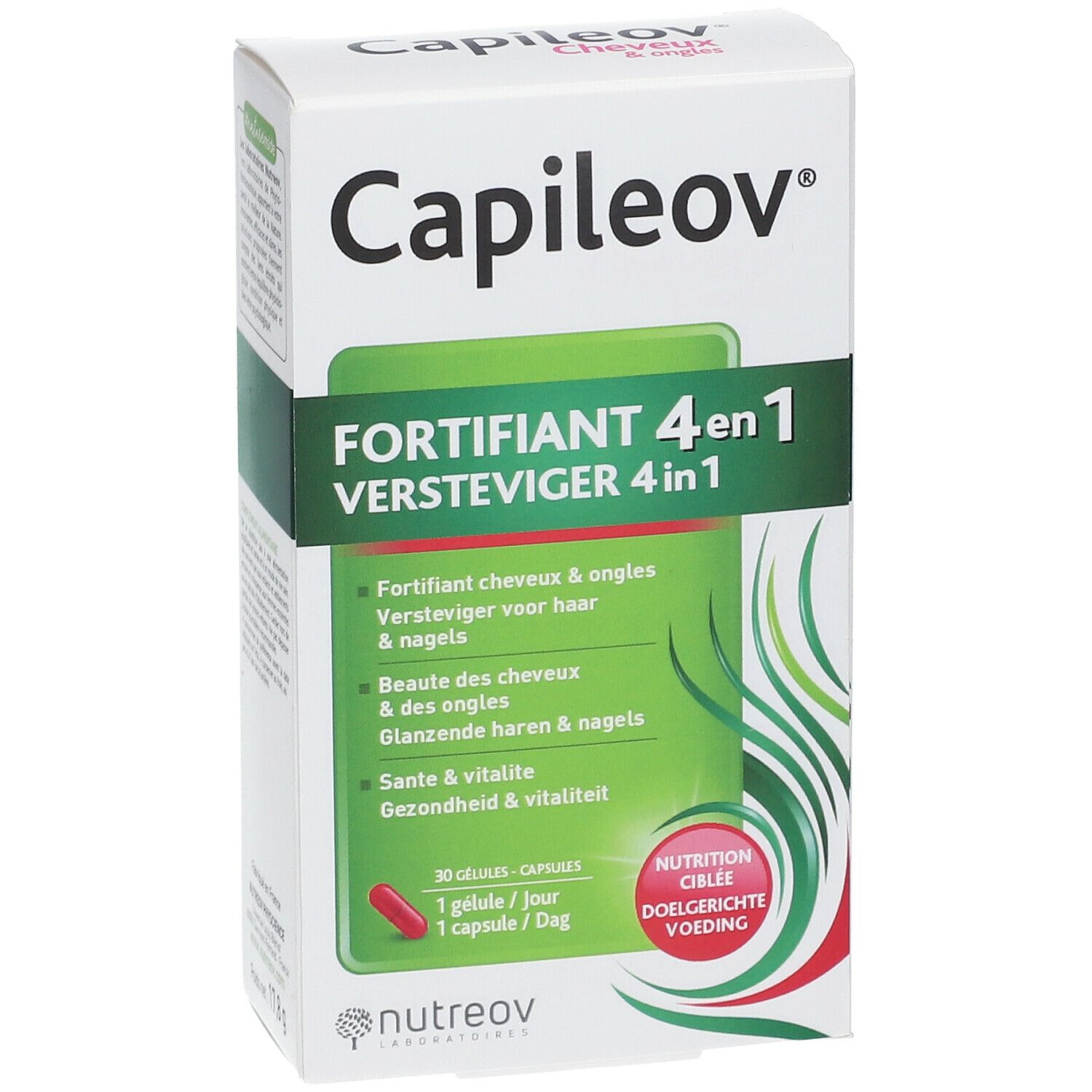 Nutreov Capileov Cheveux & Ongles Fortifiant 4 en 1