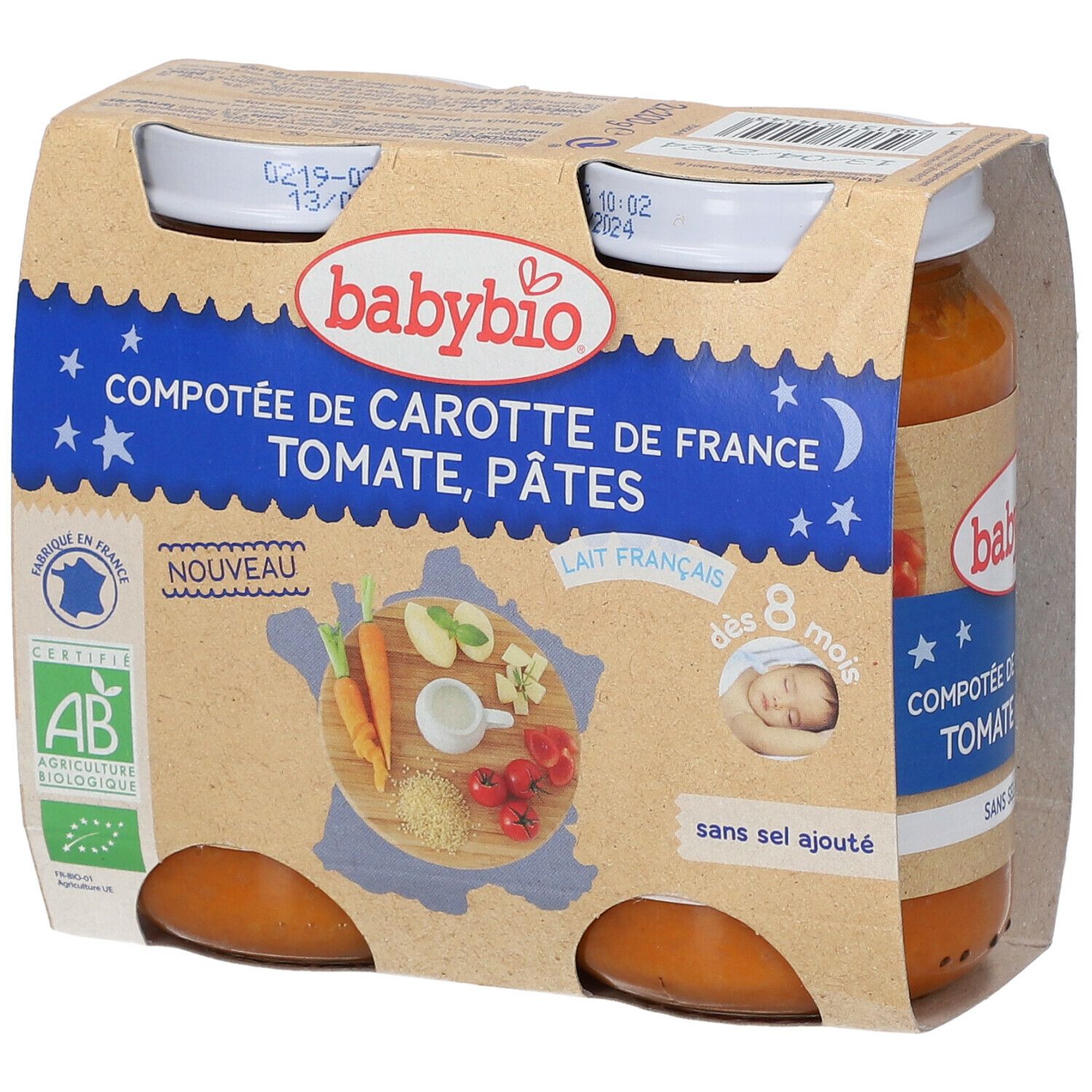 Babybio Bipack Légumes-Pâte