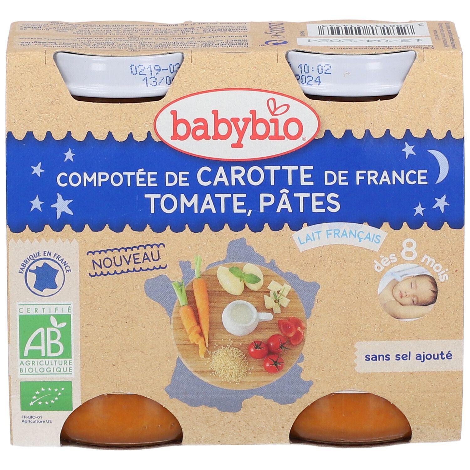 Babybio Bipack Légumes-Pâte