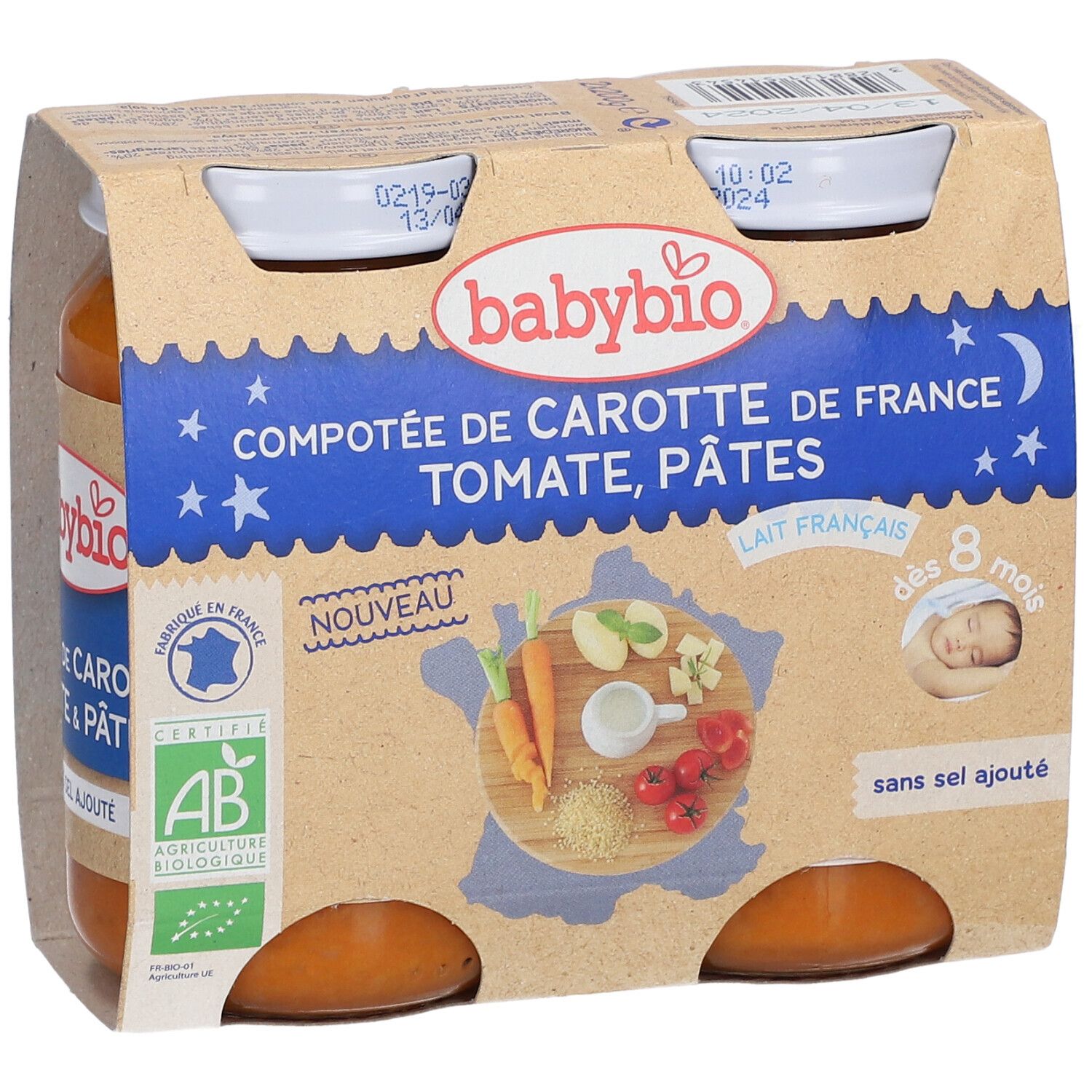 Babybio Bipack Légumes-Pâte