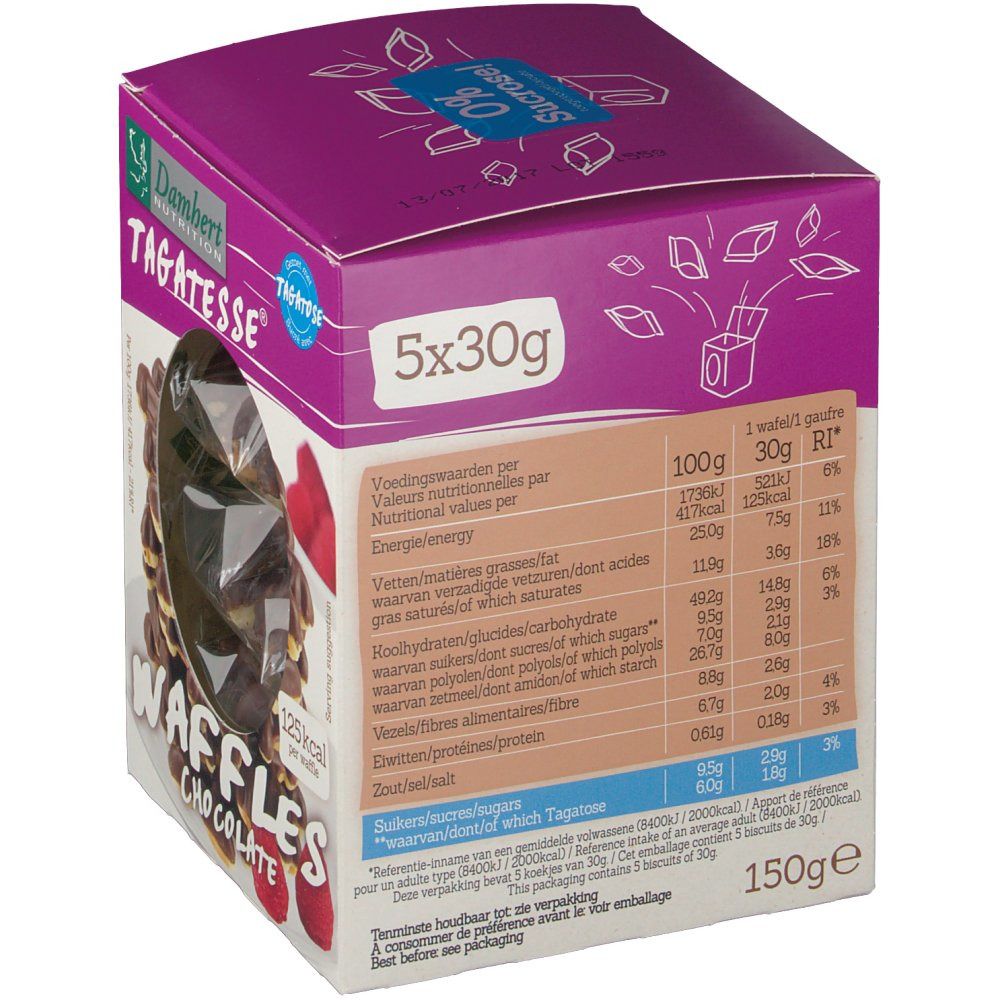 Damhert Gaufres au chocolat tagatose