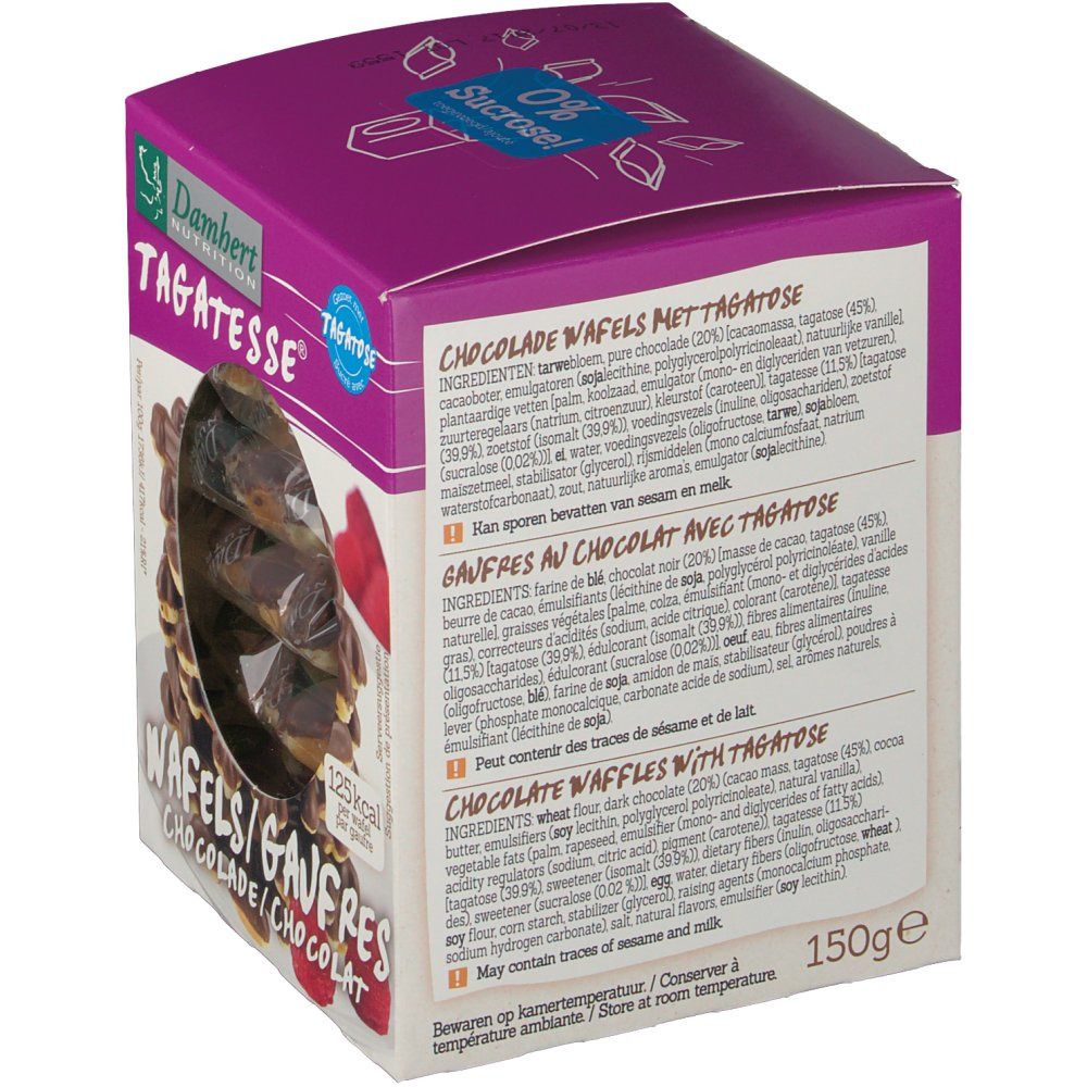 Damhert Gaufres au chocolat tagatose