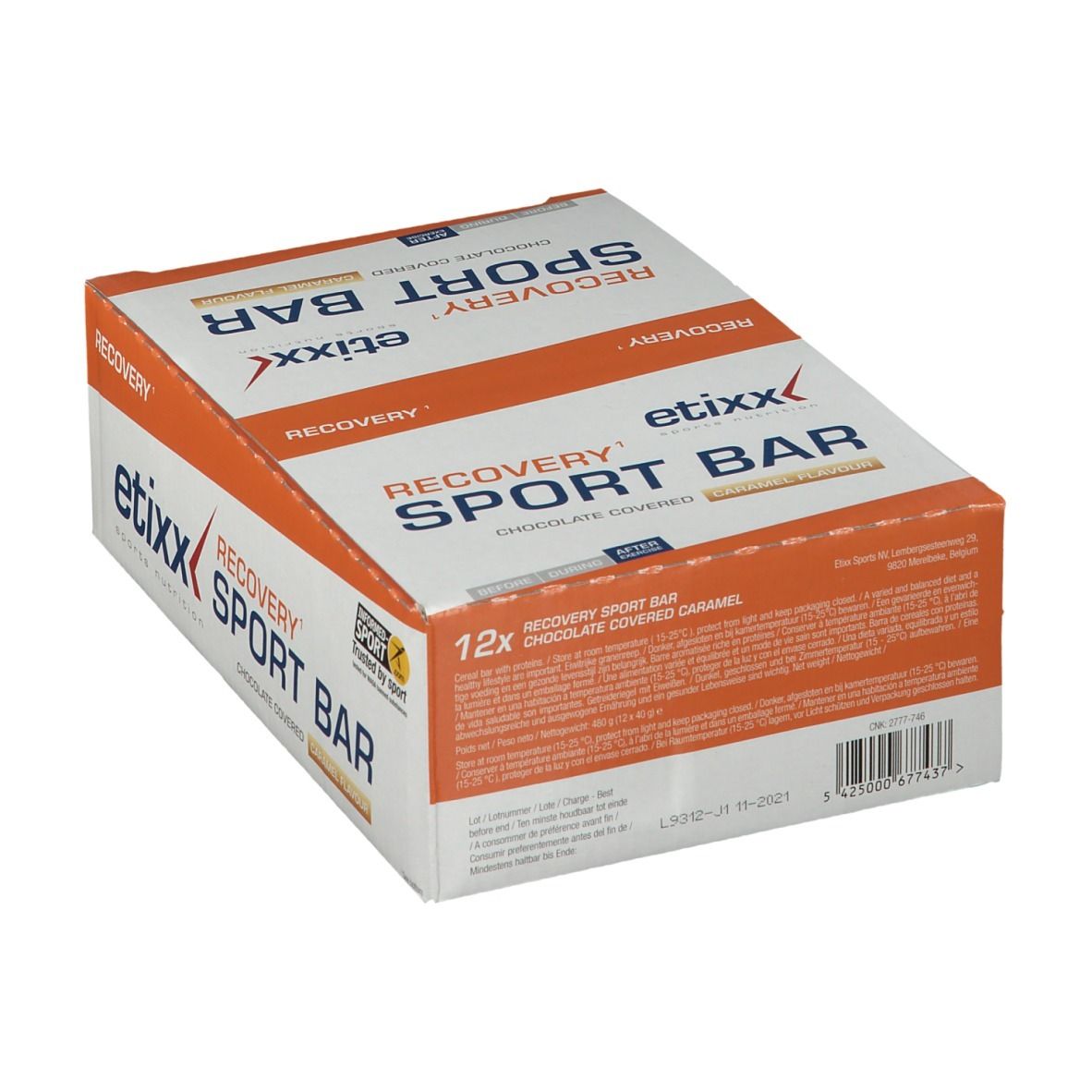 Etixx Recovery + Energy Sport Bar Caramel