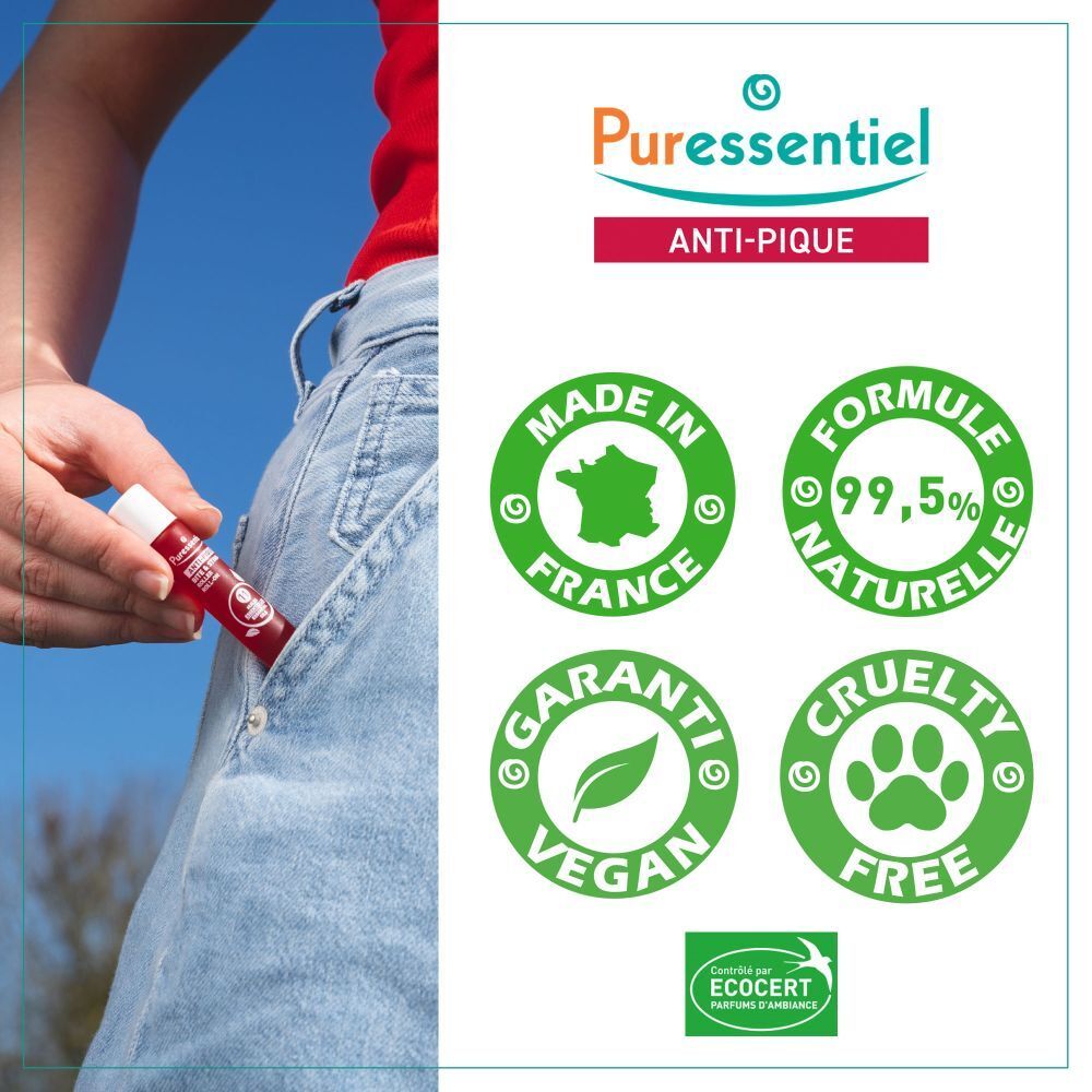 Puressentiel Anti-Pique Roller aux 11 huiles essentielles, 5ml.