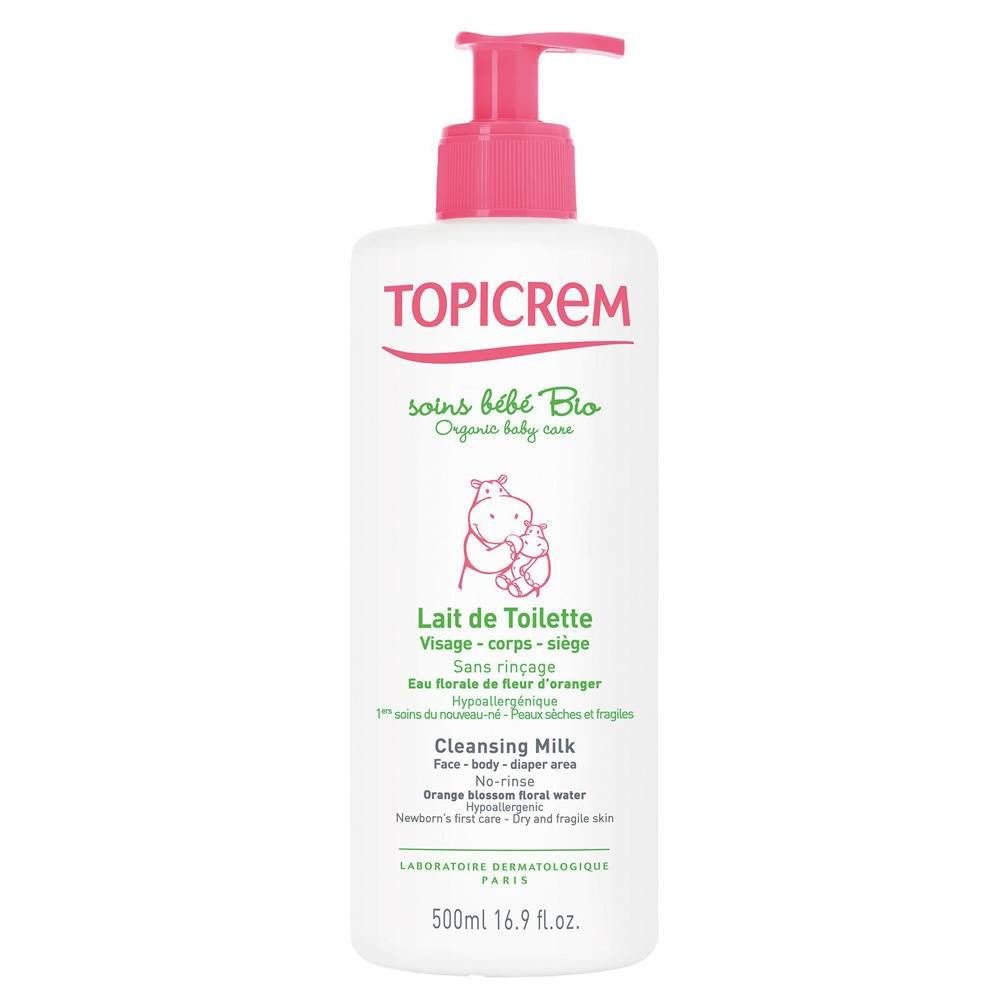 Topicrem Lait de Toilette Soins Bébé Bio
