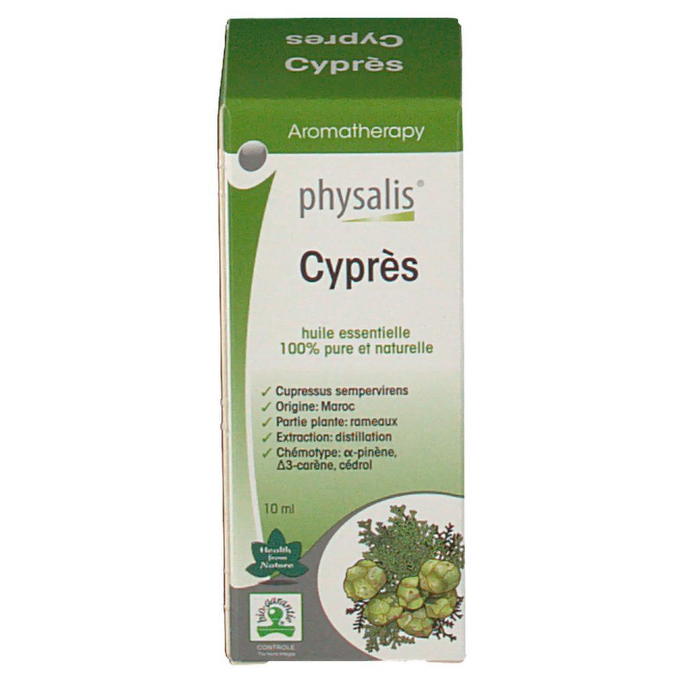 Physalis Cyprès Huile Essentielle Bio