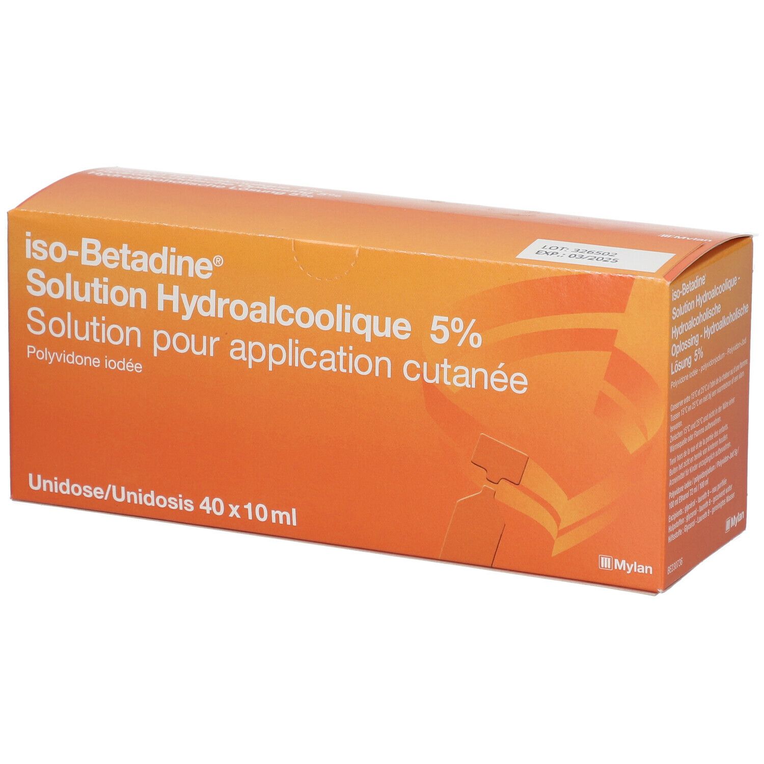 solution hydroalcoolique d'iso-Bétadine® 5